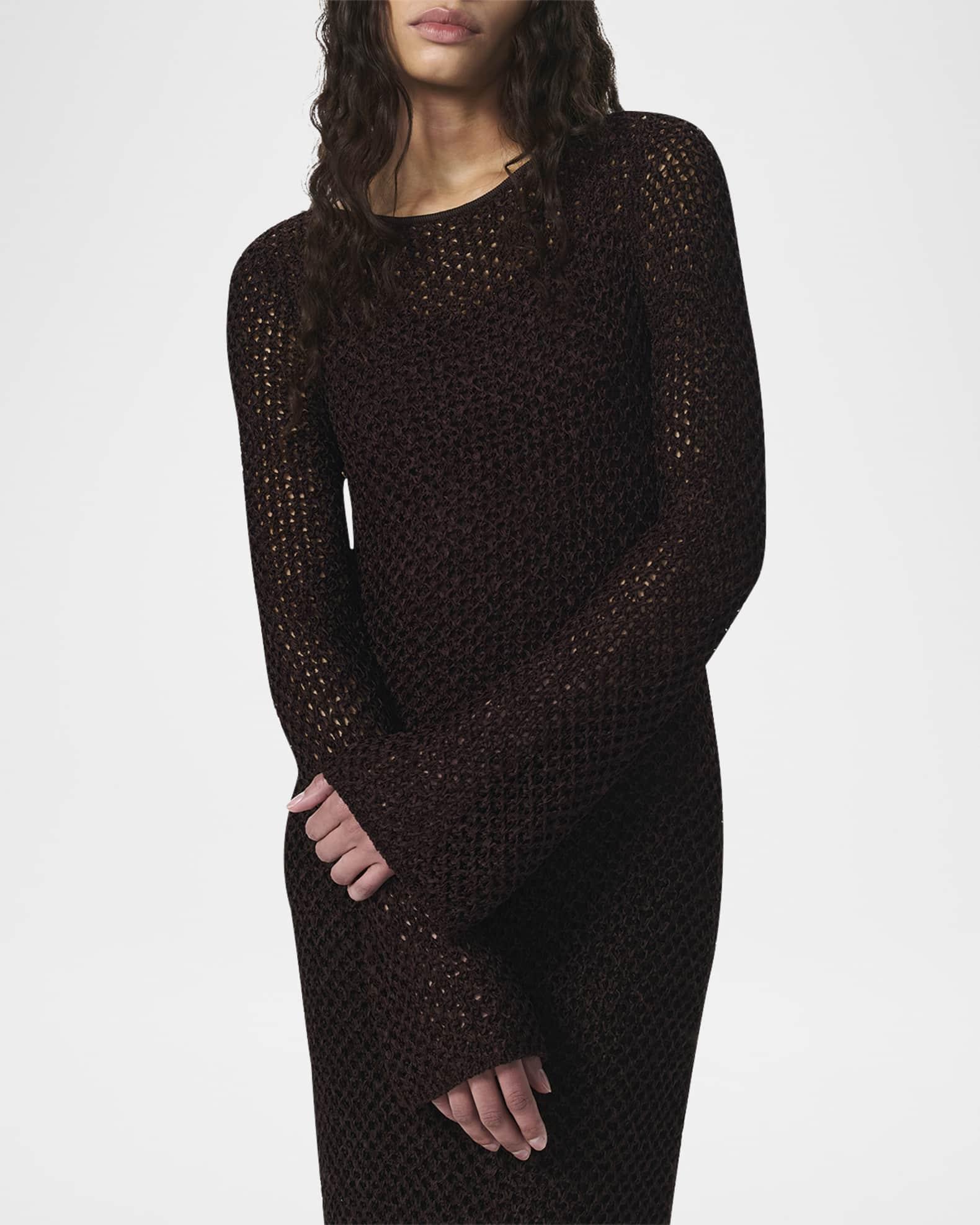 Ellie Long-Sleeve Midi Dress Product Image