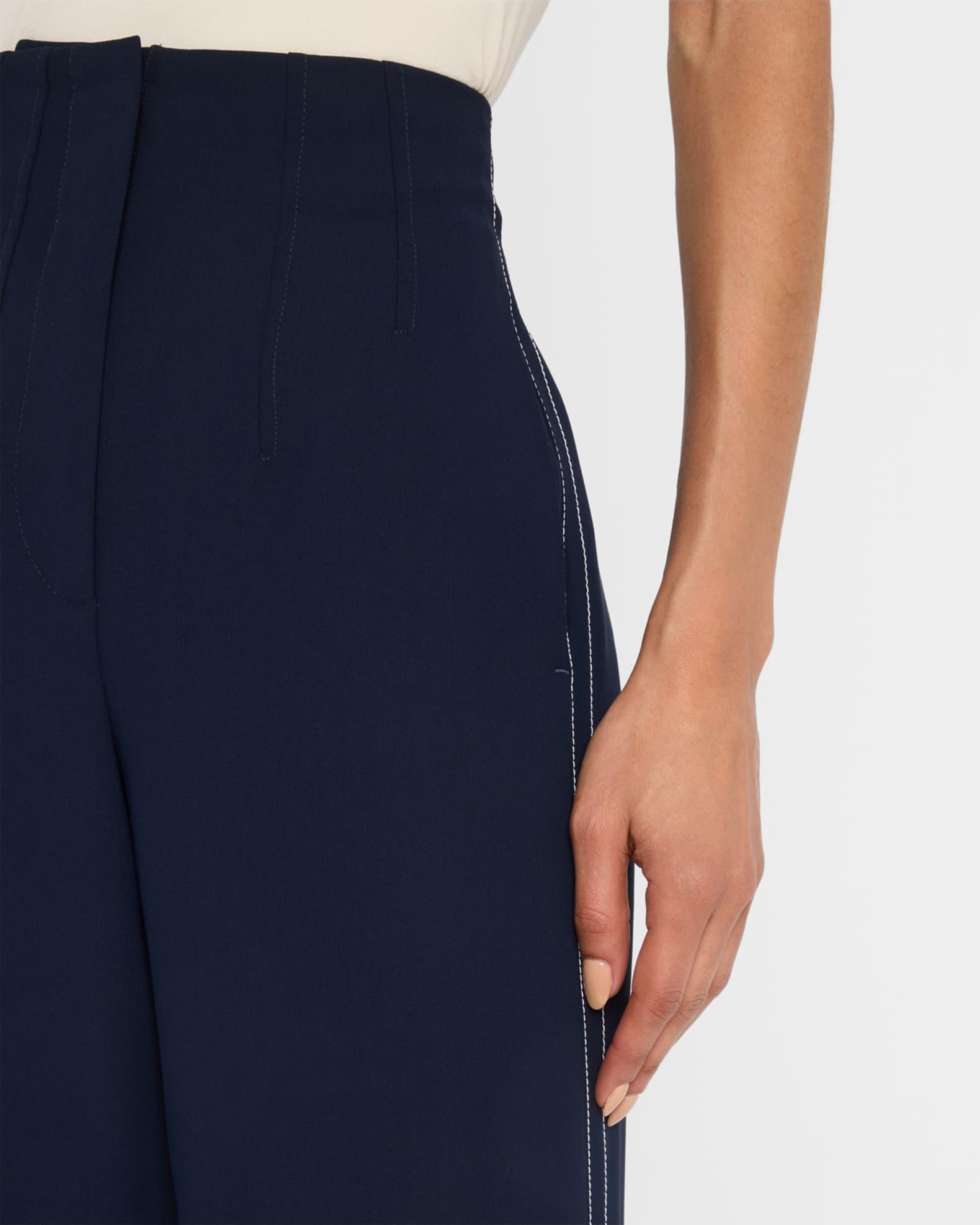 Elin Wide-Leg Side Stripe Pants Product Image