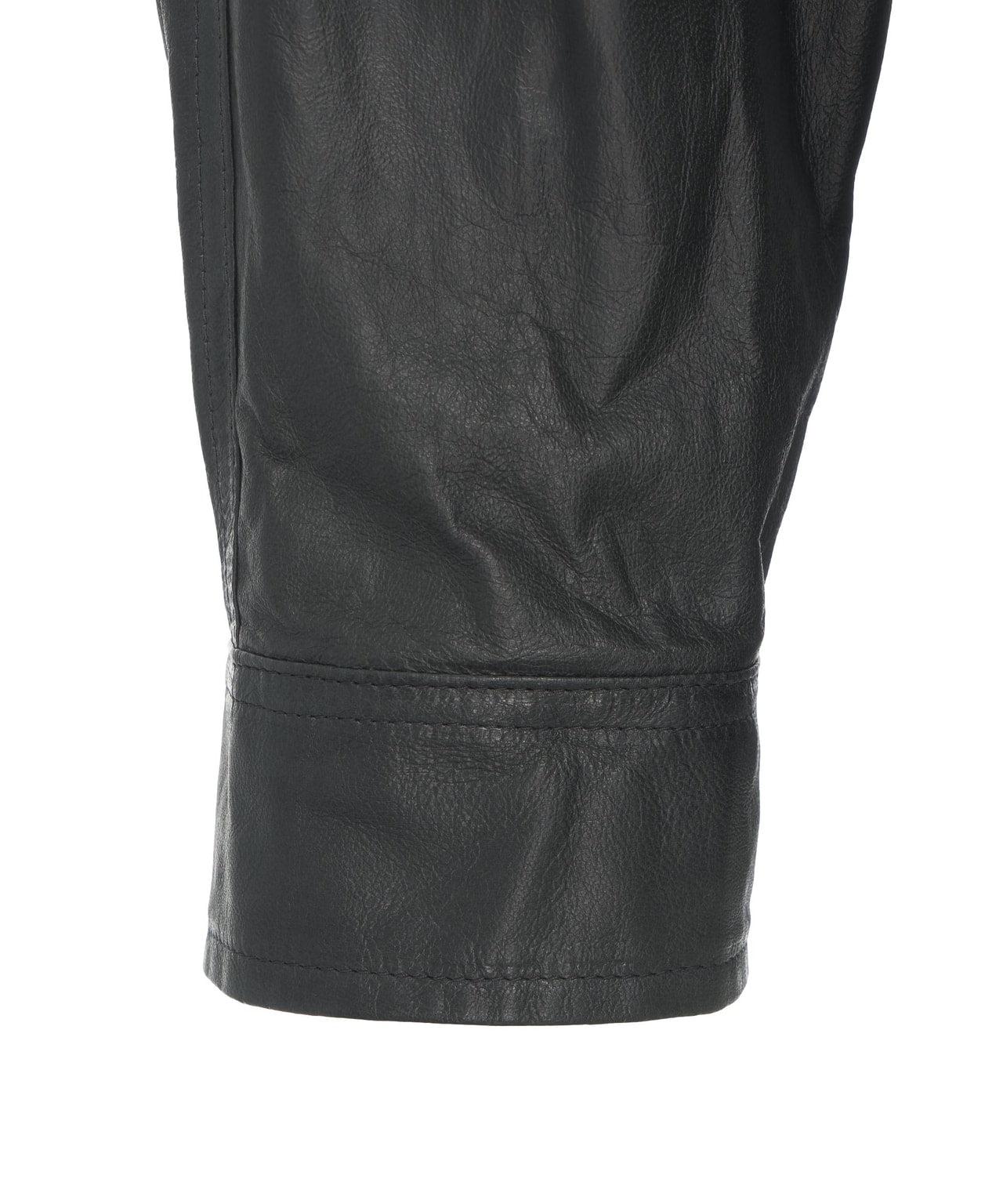 Leather overshirt Product Image