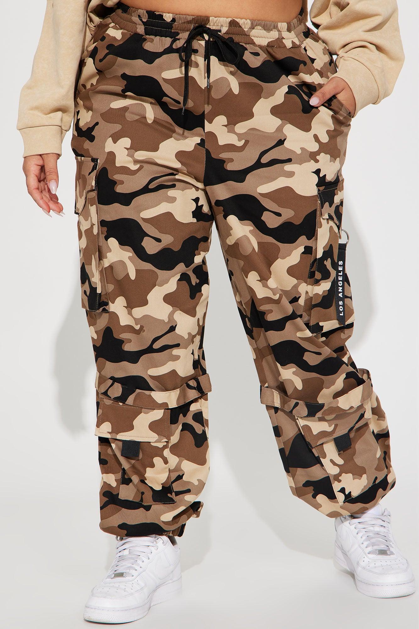 Like A Boss Camo Cargo Jogger - Brown/combo Product Image