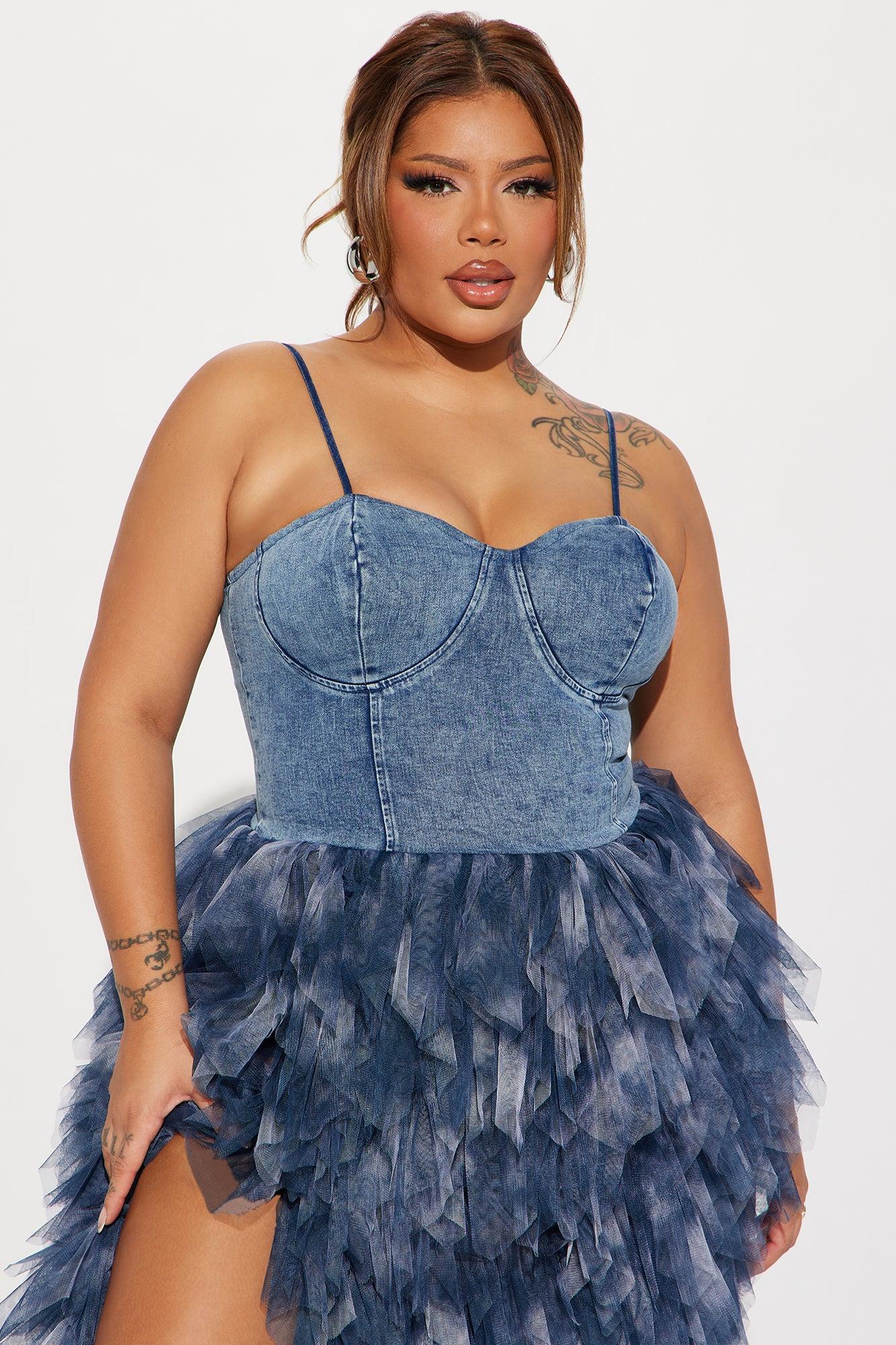 Life In Denim Maxi Dress - Denim Product Image