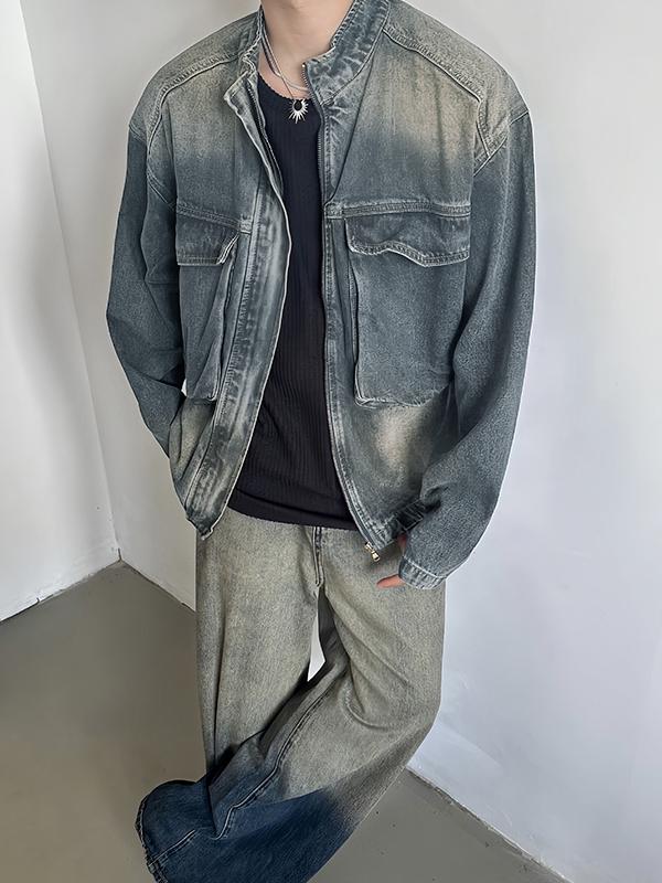 Vintage Big Pocket Zip Up Jacket Product Image