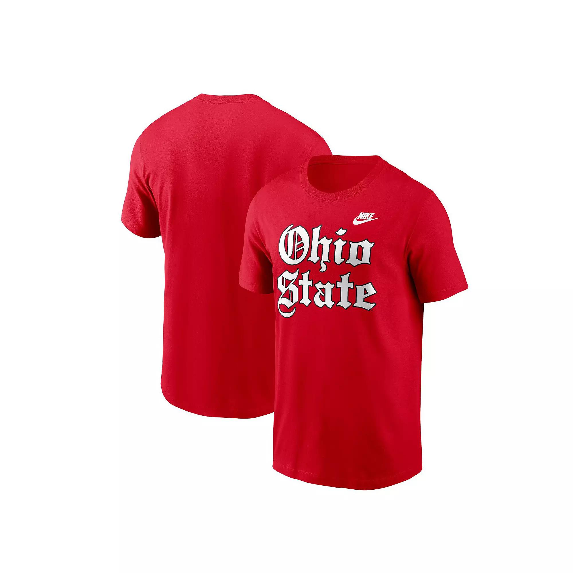 Men's Nike Scarlet Ohio State Buckeyes Old English T-Shirt, Size: XL, Red Product Image