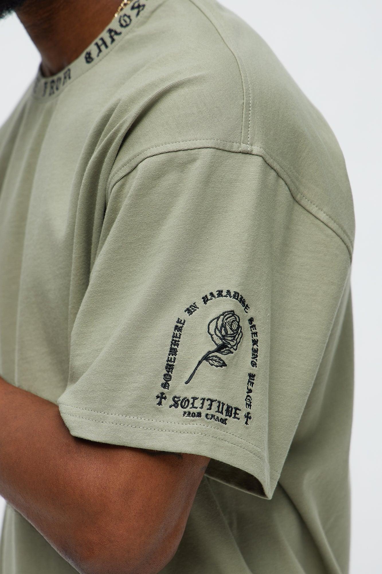 Short Sleeve Solitude From Chaos Tee - Sage Male Product Image