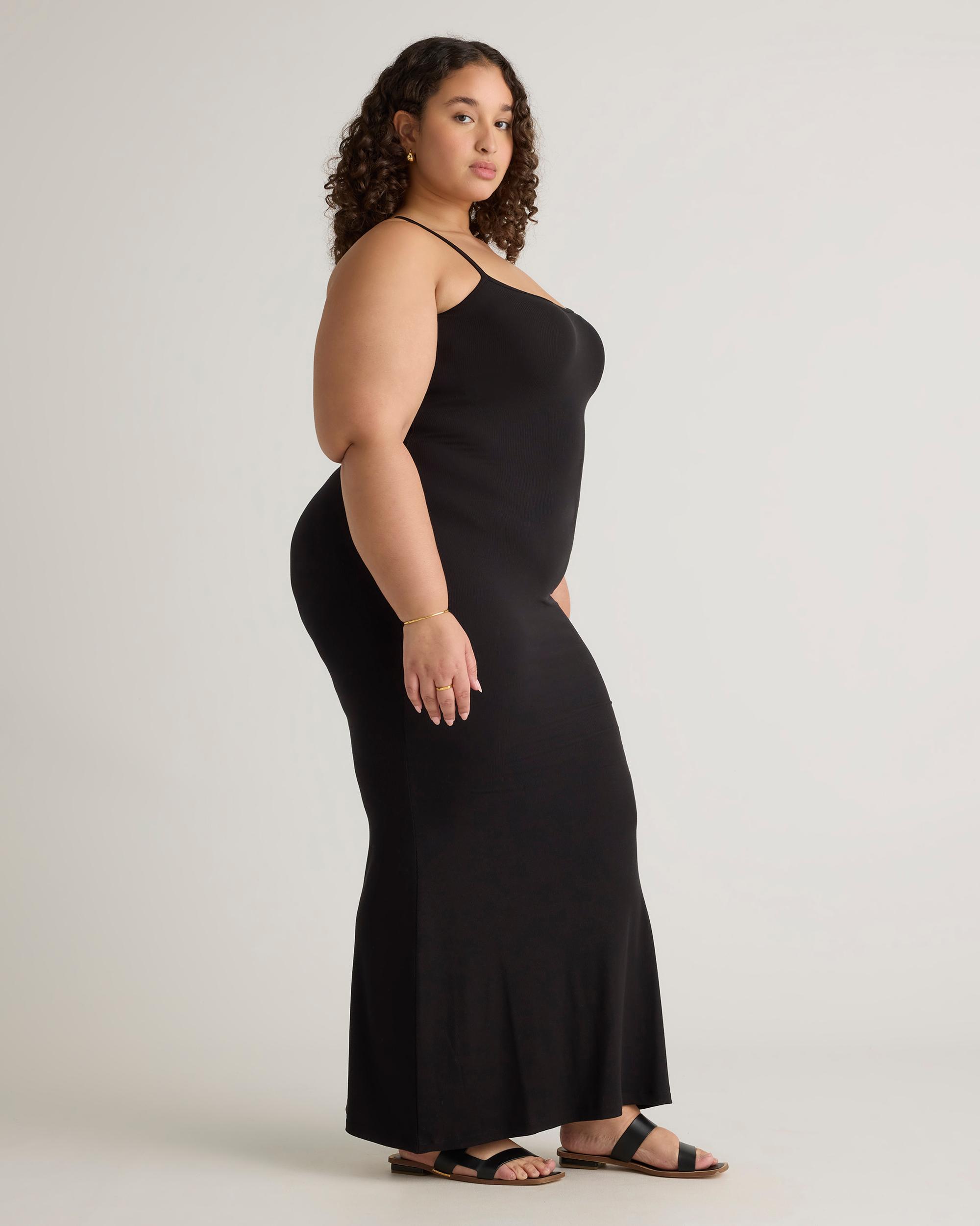 Quince | Women's Tencel Rib Knit Maxi Slip Dress Cotton/Modal Product Image