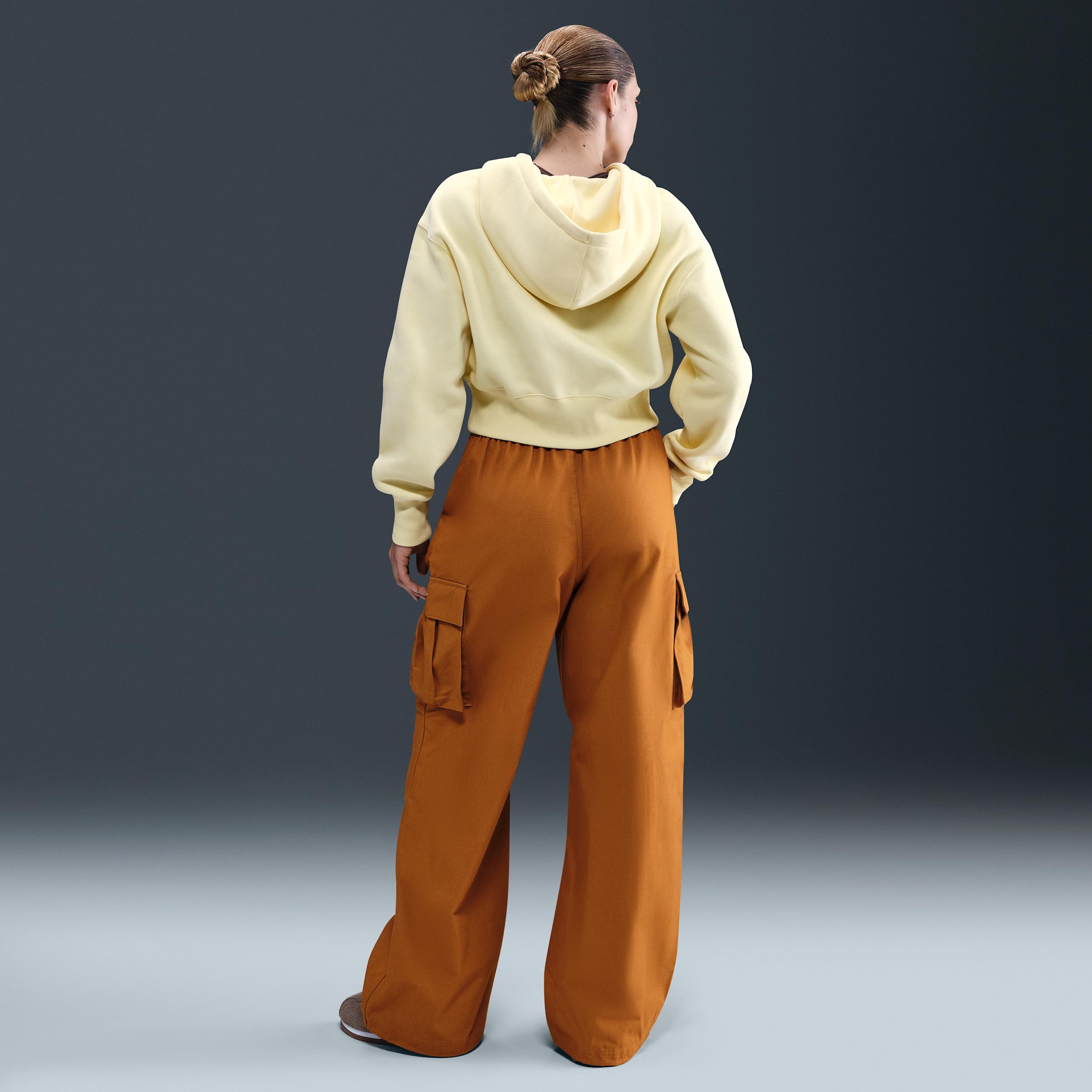 Womens Nike Sportswear Mid-Rise Oversized Woven Cargo Pants | HV1966-754 Product Image