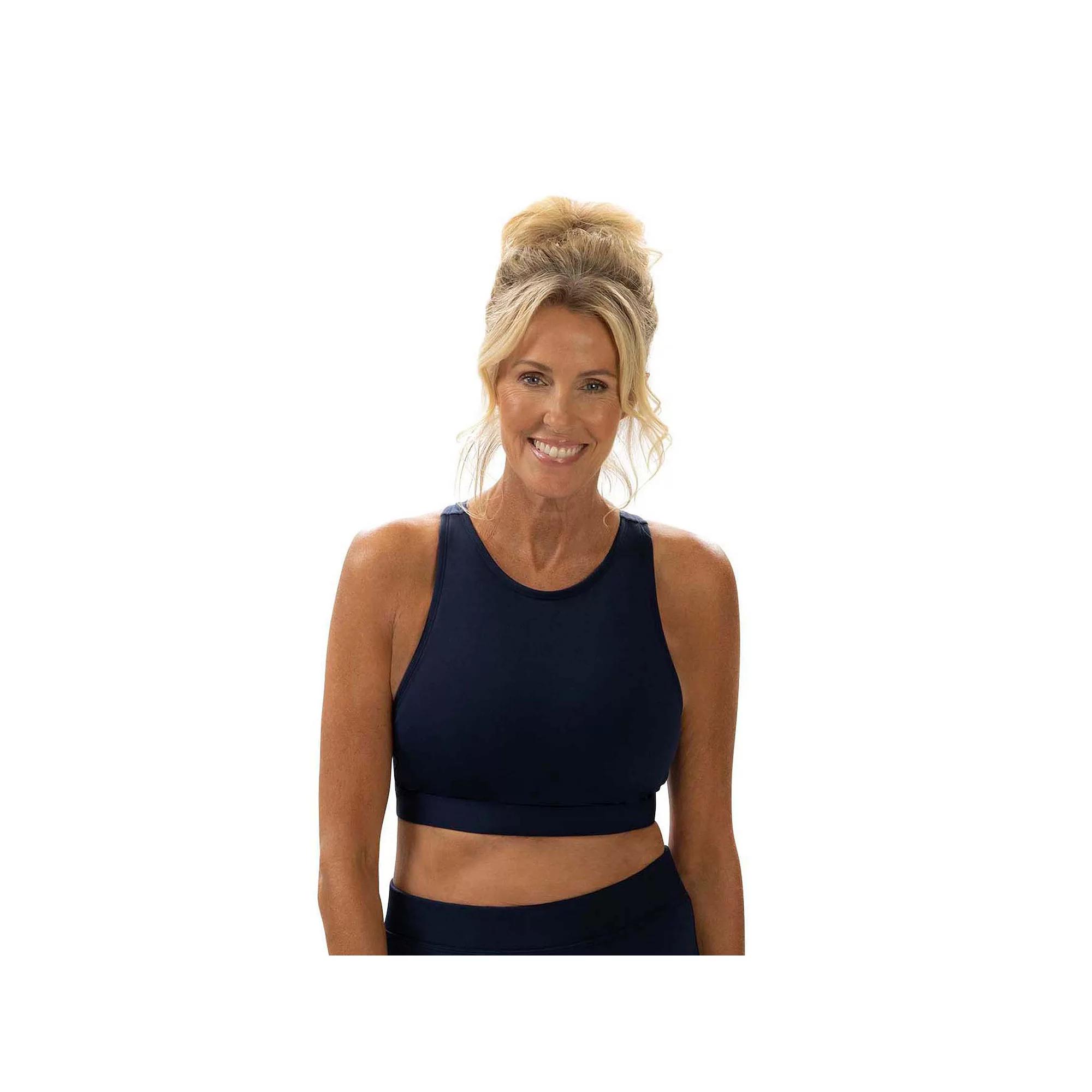 Women's Dolfin Aquashape High Neck Longline Bikini Swim Top,  Product Image