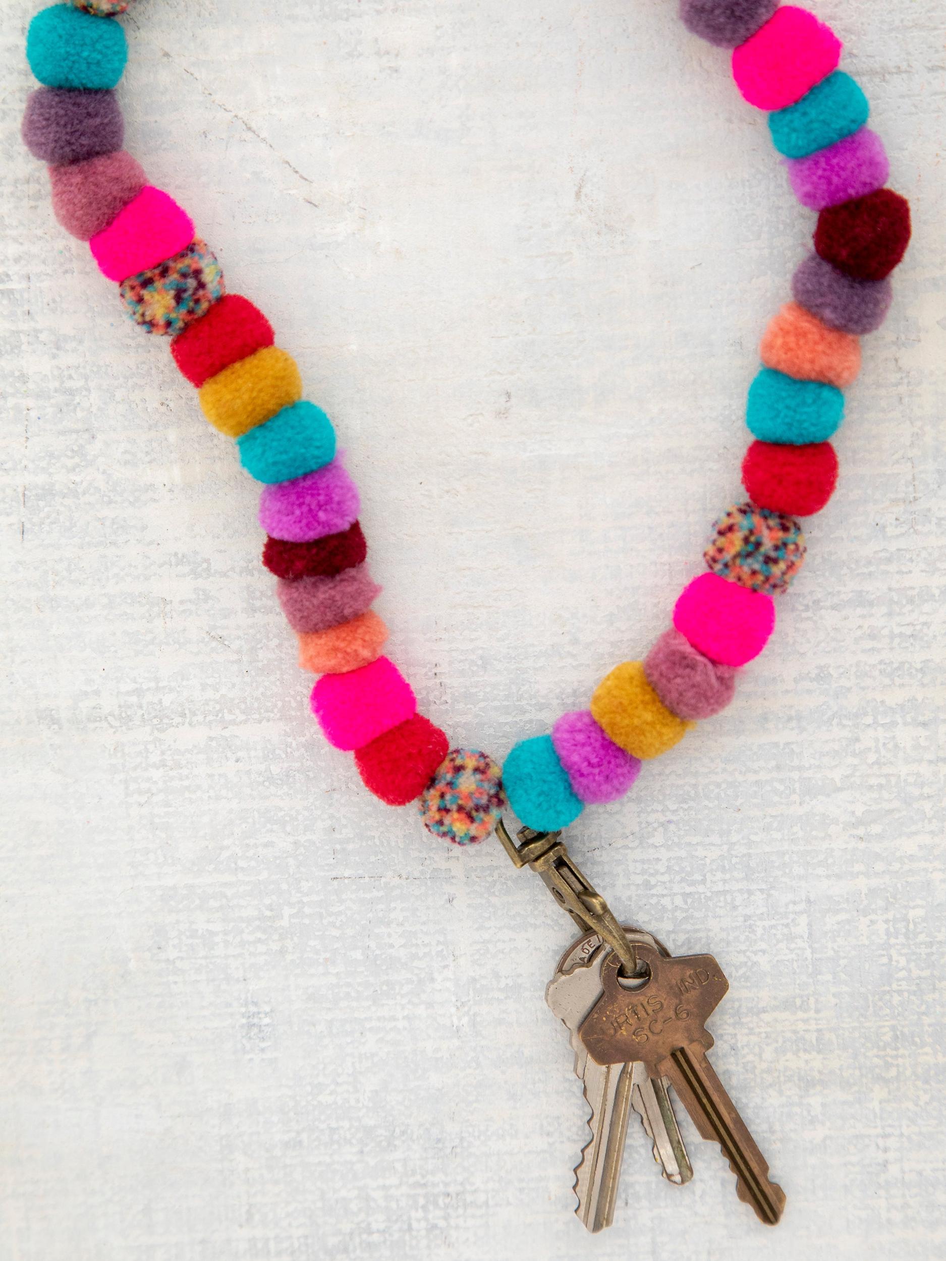 Pom Pom Lanyard - Multi Product Image