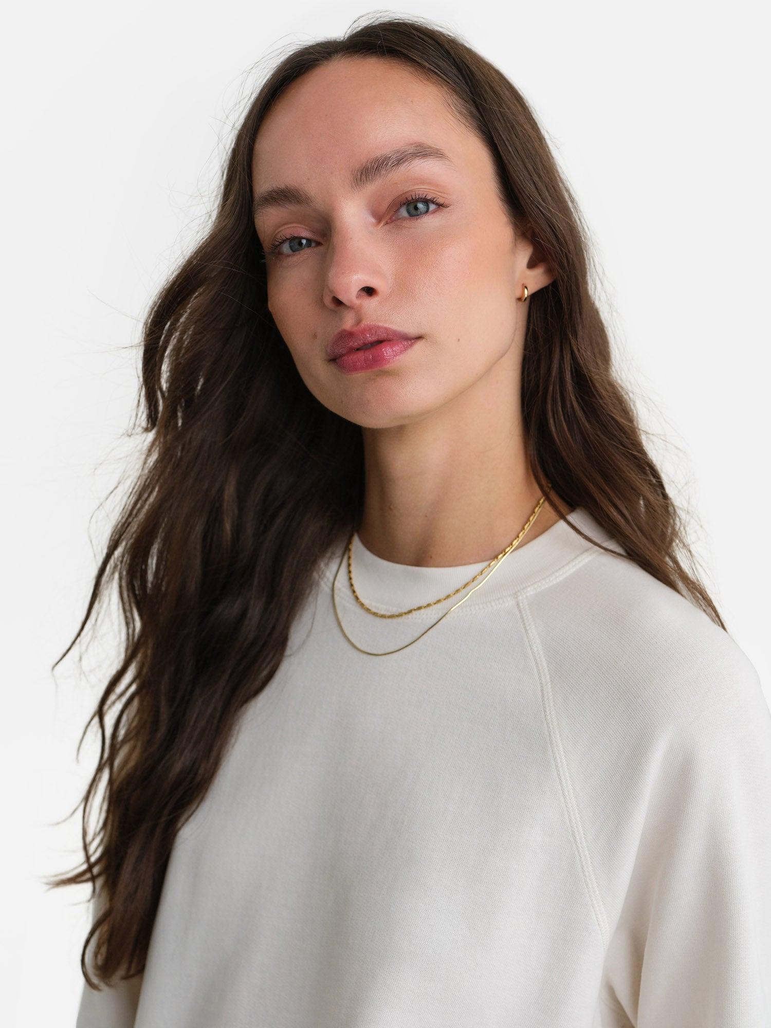 Organic Lightweight Terry Raglan Sweatshirt Female Product Image