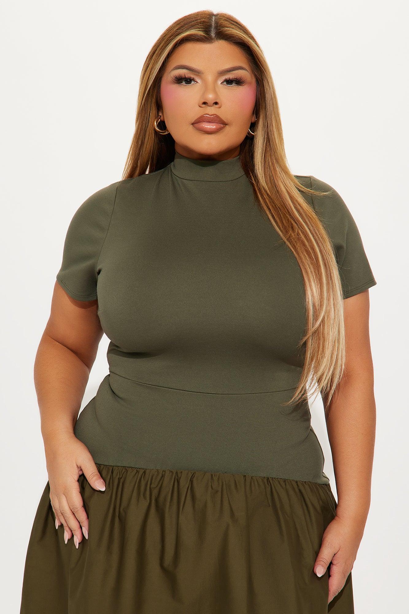 Kennedy Short Sleeve Drop Waist Mini Dress - Green Product Image