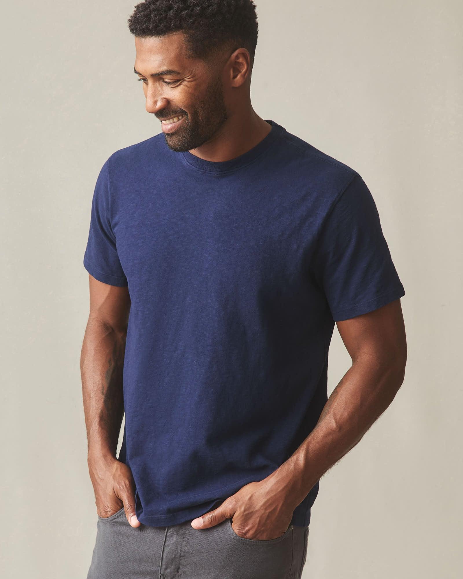 Men's Premium Slub Crew Tee - Pageant Blue Product Image