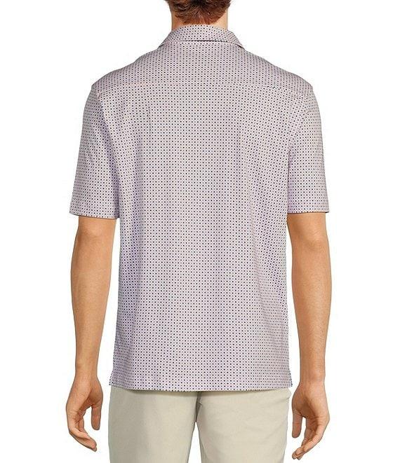 Hart Schaffner Marx The Mr. Classic Collection HartSoft Short Sleeve Micro Floral Polo Shirt Product Image