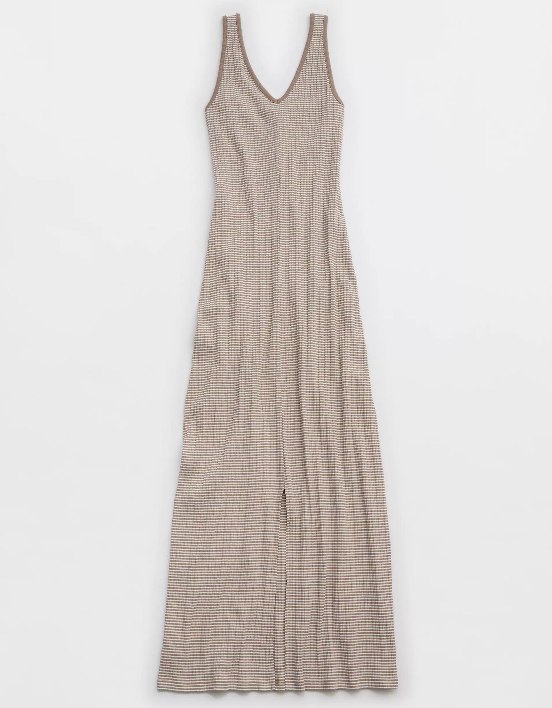 Aerie Double V Henley Bodycon Maxi Dress Product Image