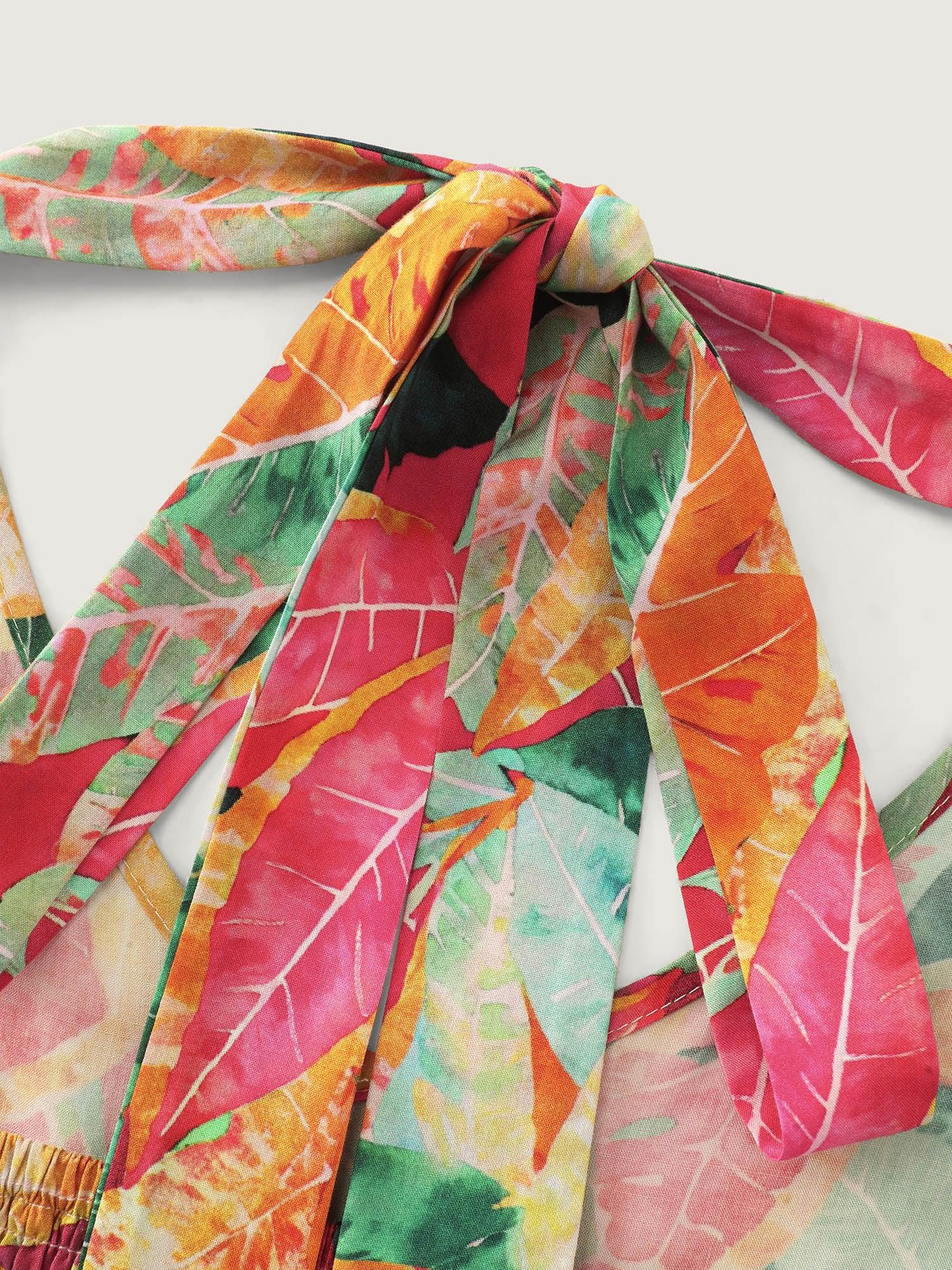 Supersoft Multi-Color Floral Print Shirred Waist Midi Dress Female Product Image