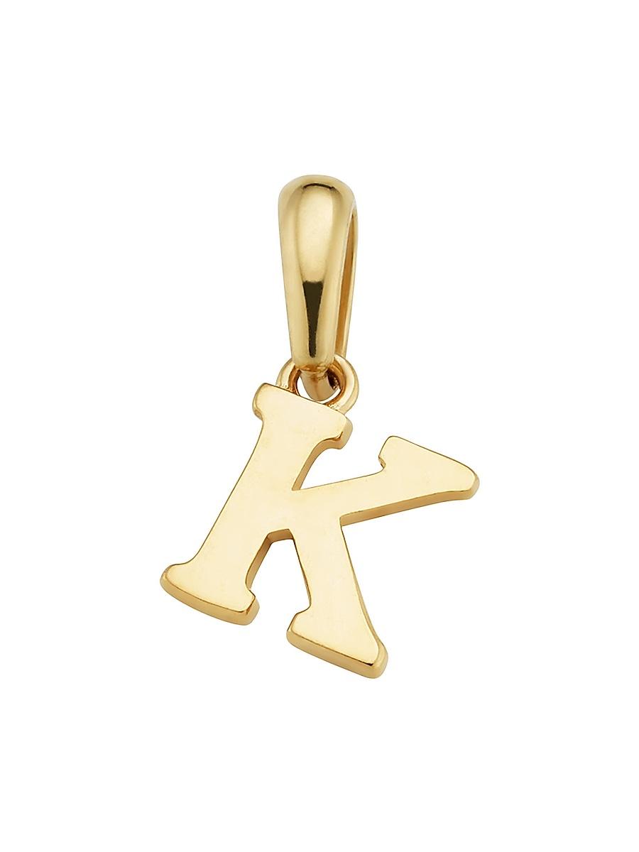 Womens 14K Yellow Gold My Letter Initial Pendant Charm Product Image
