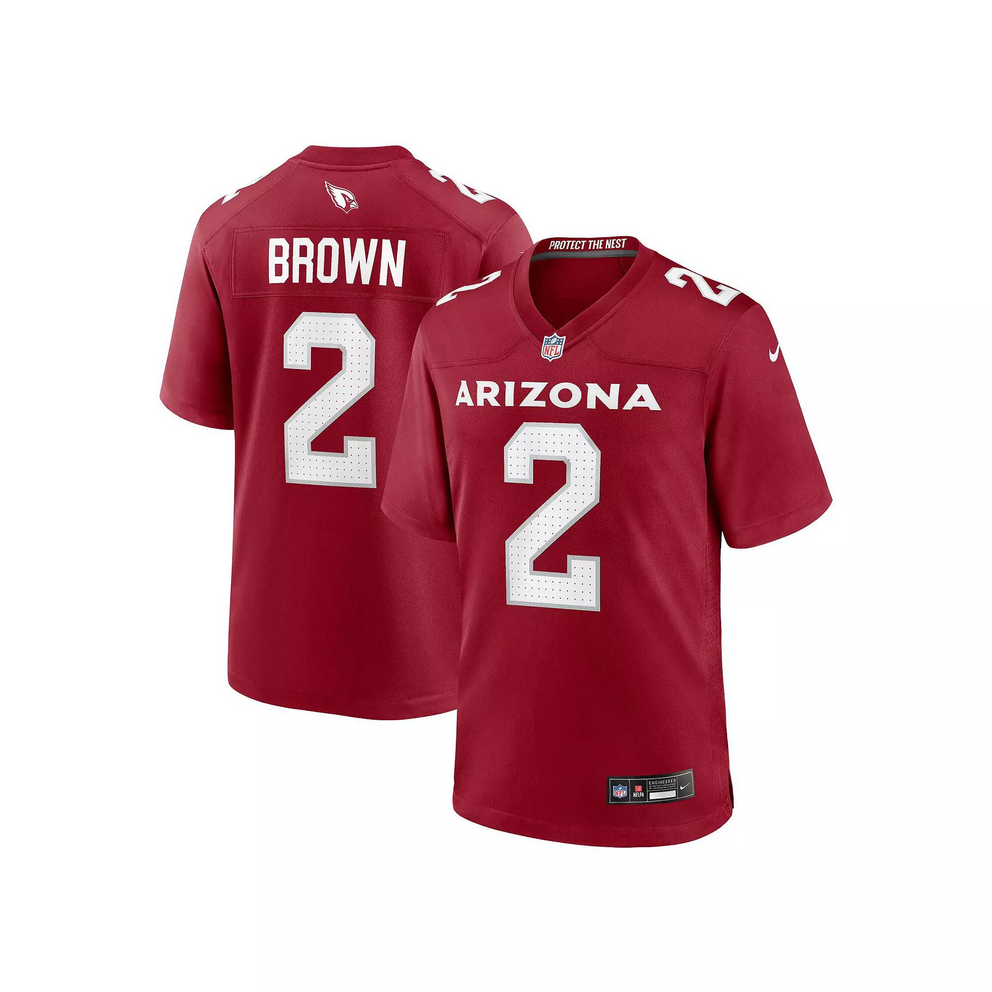 Men's Nike Marquise Brown Cardinal Arizona Cardinals Home Game Jersey, Size: 3XL, Red Product Image