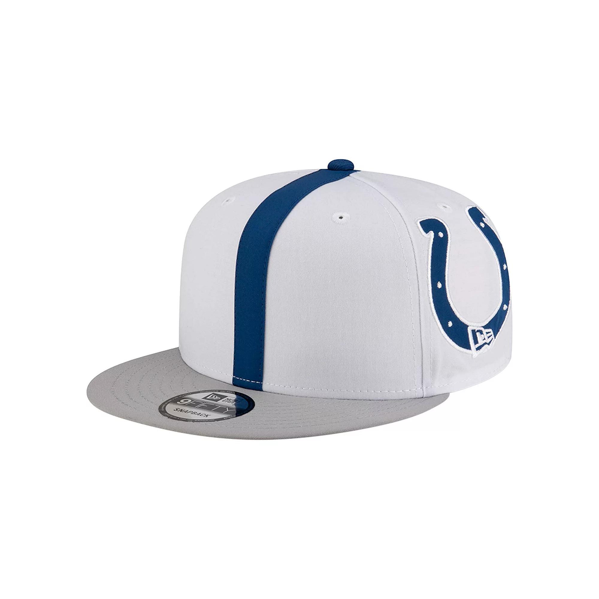 Men's New Era White Indianapolis Colts  Helmet 9FIFTY Snapback Hat Product Image