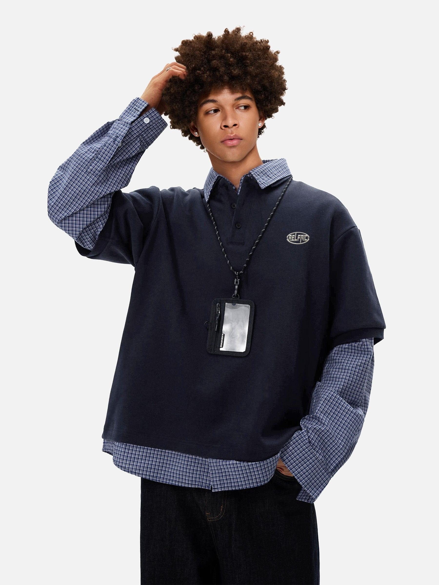 Aelfric Eden Layered Polo Long Sleeve T-shirt Product Image