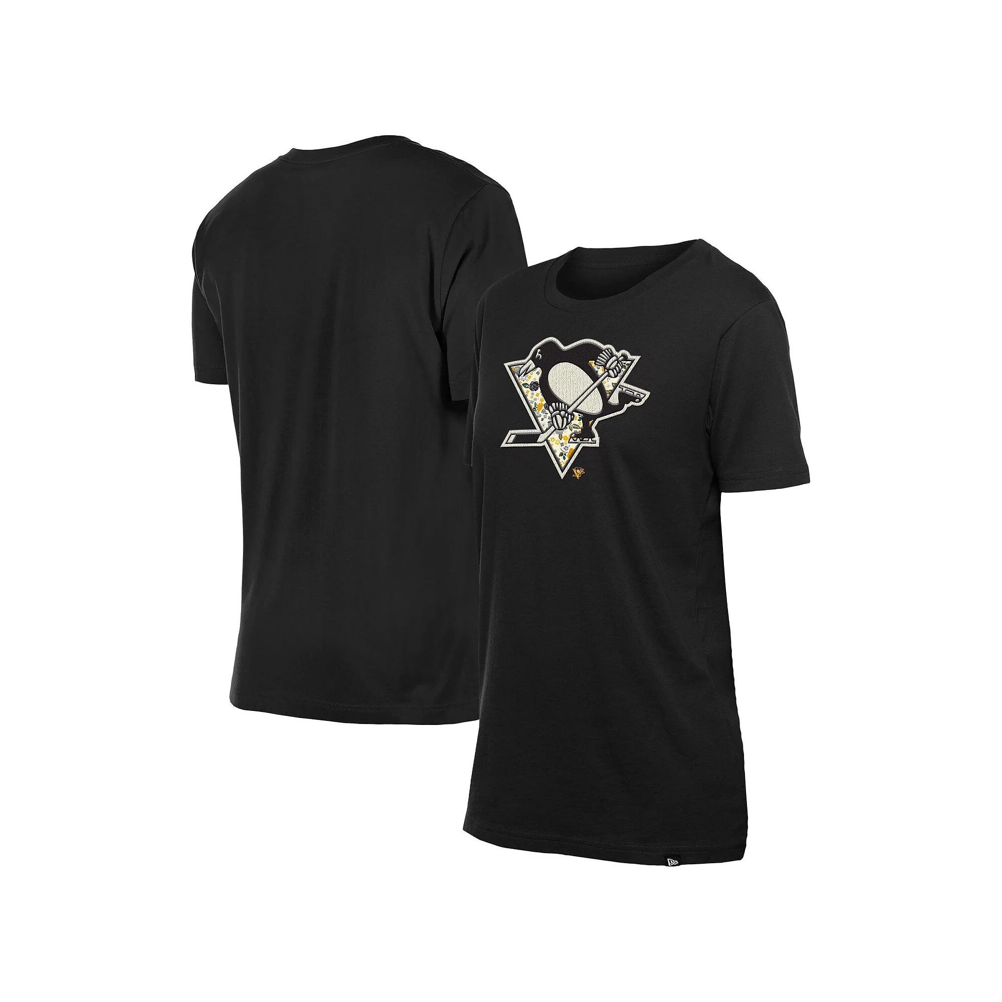 Women's New Era Red Carolina Hurricanes Glam Game Floral T-Shirt,  Product Image