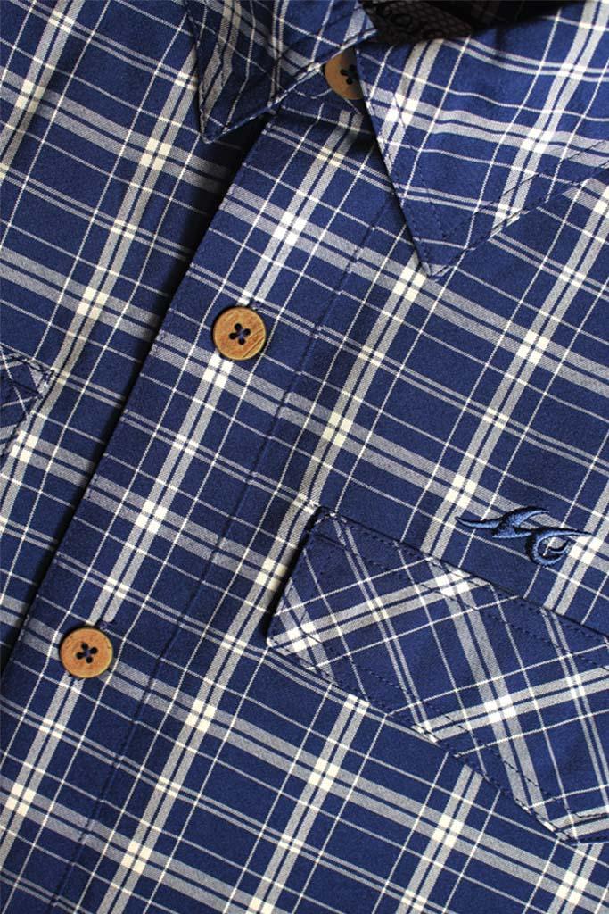 Mojo Sportswear Company Coastal Plaid Short Sleeve Men's Fishing Shirt Product Image