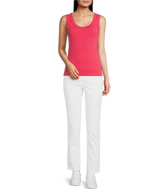 NIC + ZOE Perfect Rib Knit Scoop Neck Sleeveless Tank Product Image