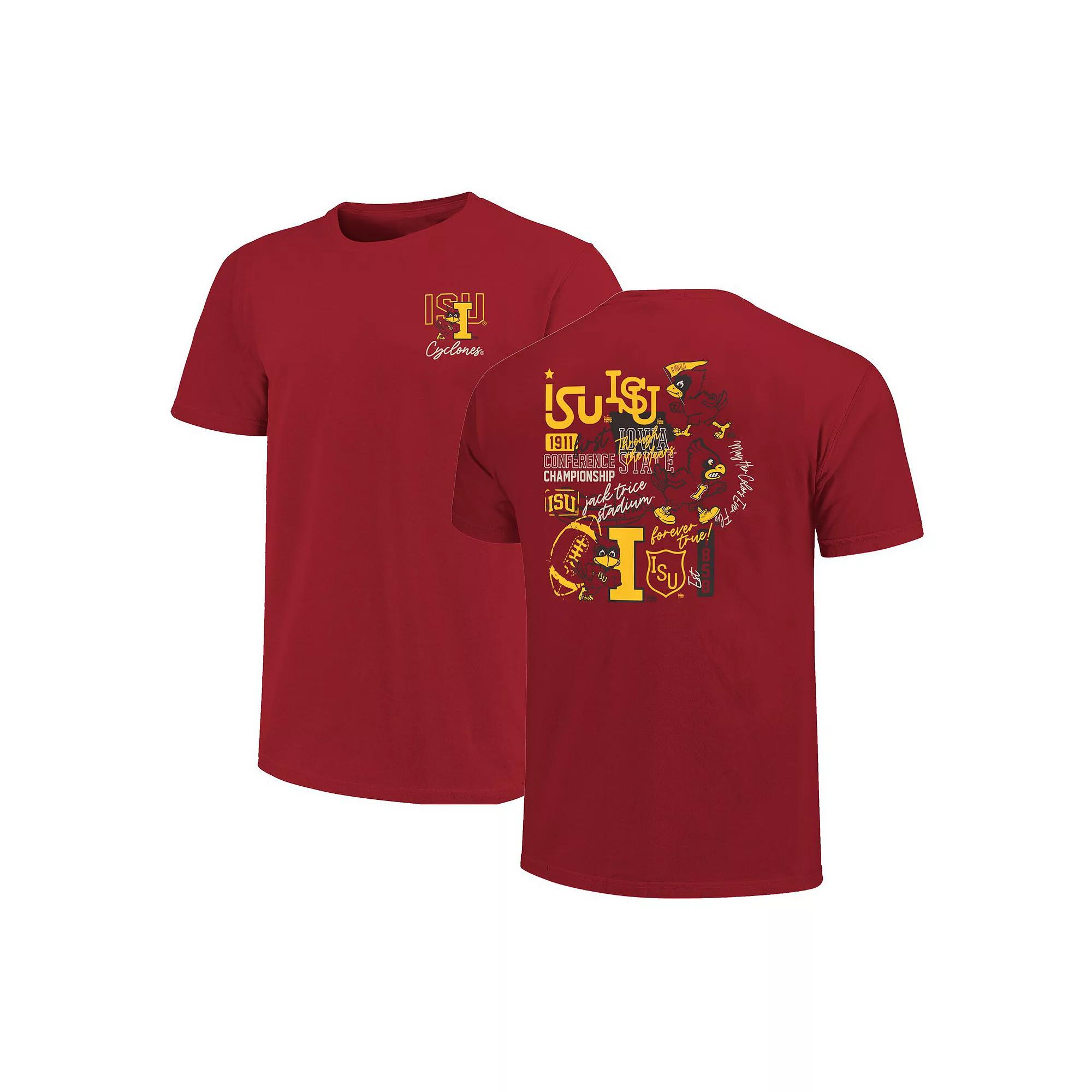 Mens Cardinal Iowa State Cyclones Through The Years 2-Hit T-Shirt Product Image