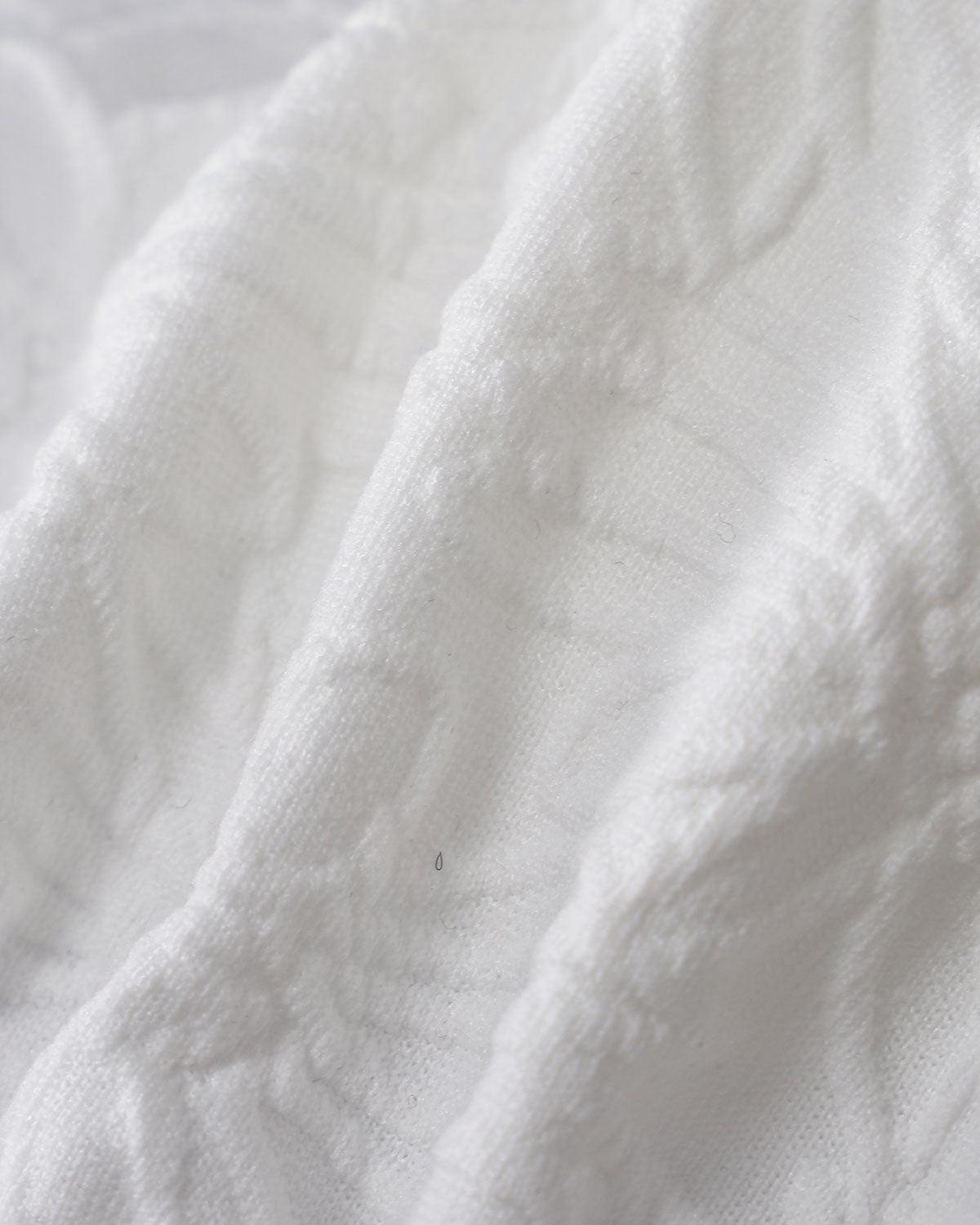 White Textured Halter Triangle Bikini Set Product Image