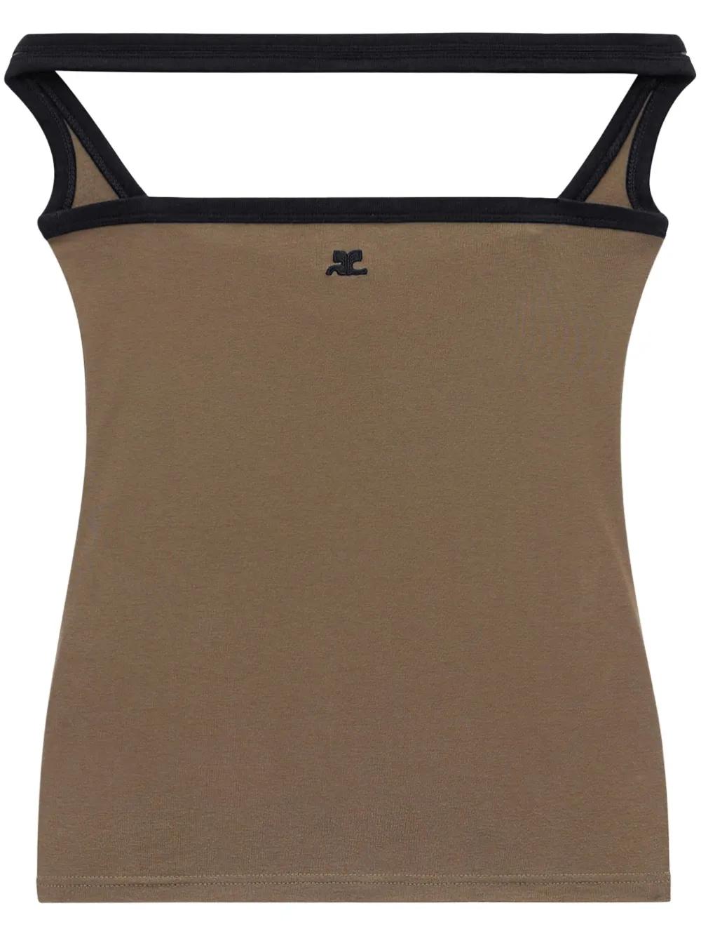 Hyperbole Contrast sleeveless top  Product Image