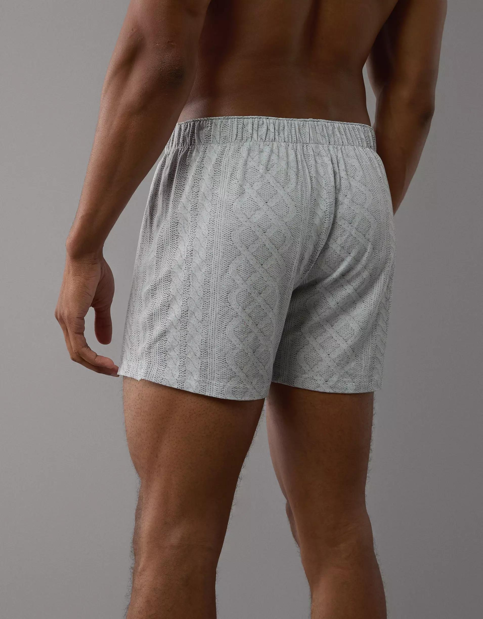 AEO Floral Slim Knit Ultra Soft Boxer Short Product Image
