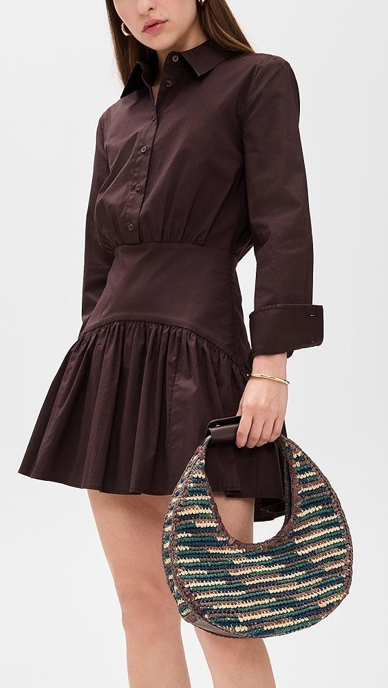 STAUD Moon Raffia Tote Bag | Shopbop Product Image