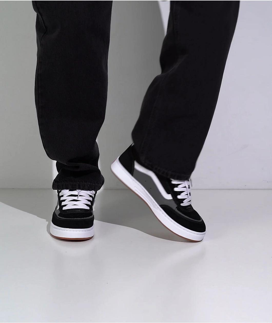 Vans Estazzo Black & White Skate Shoes Product Image