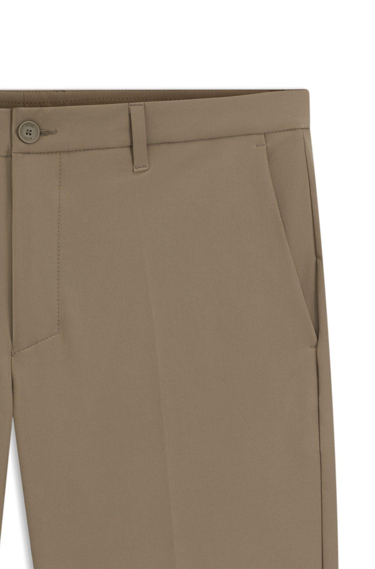 BOSS - Slim-fit shorts in water-repellent stretch fabric - Light Green Product Image