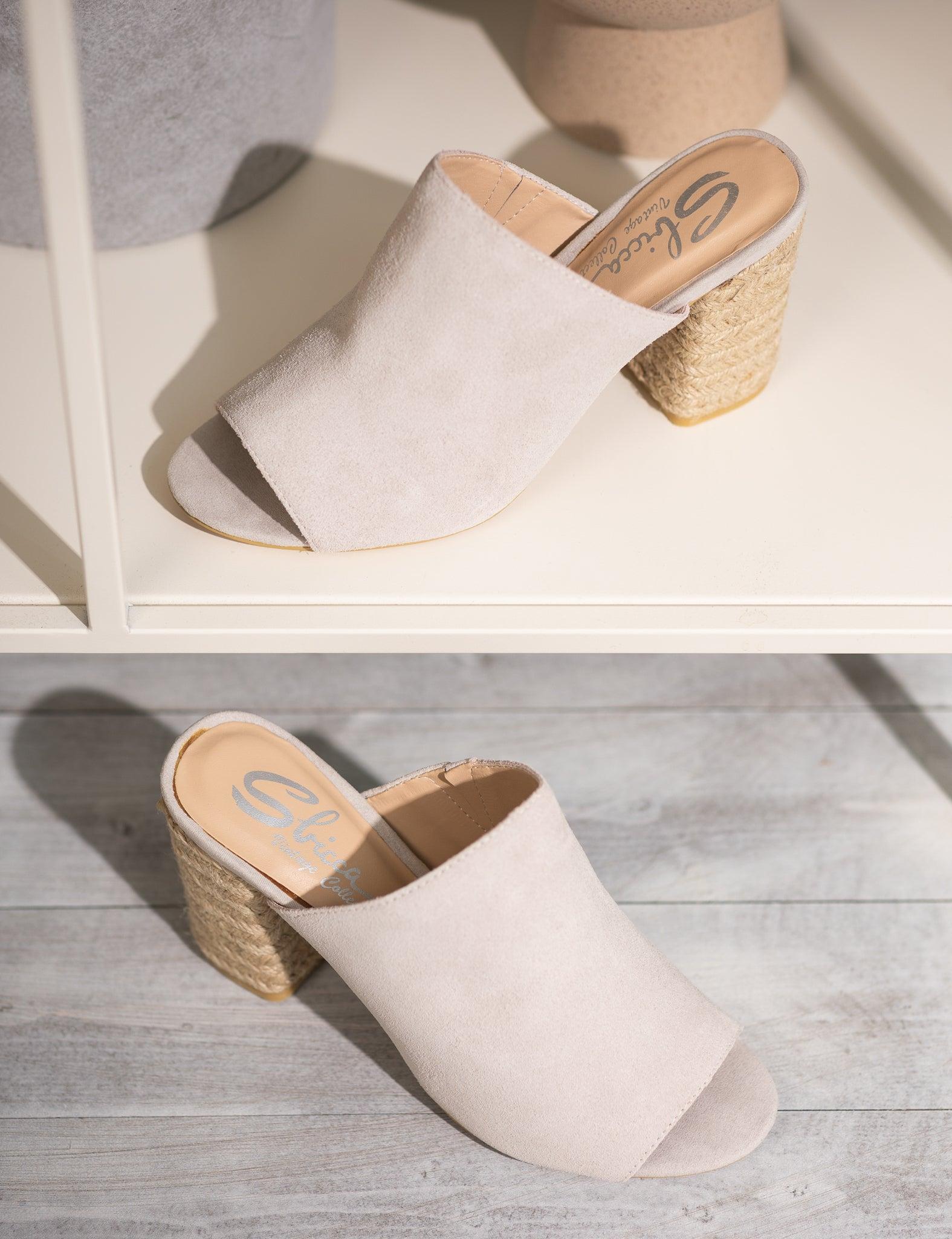 Helena Heeled Sandal in Ice Suede (Online Exclusive) Product Image