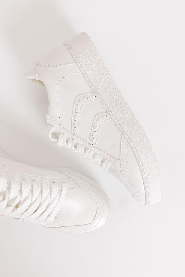 The Camille Faux Leather Sneaker Product Image