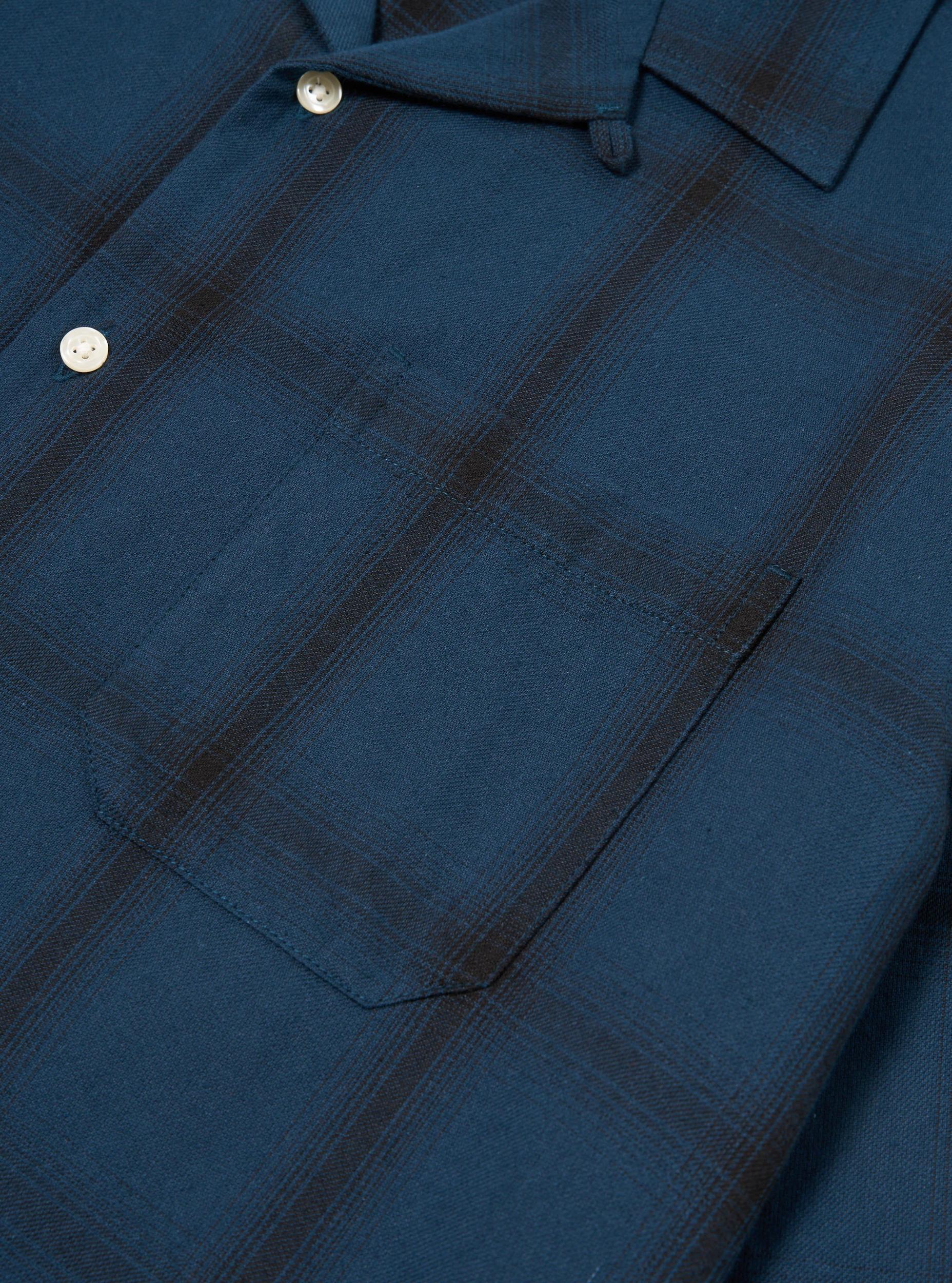 Universal Works Long Pyjama Set in Navy Shadow Check Product Image