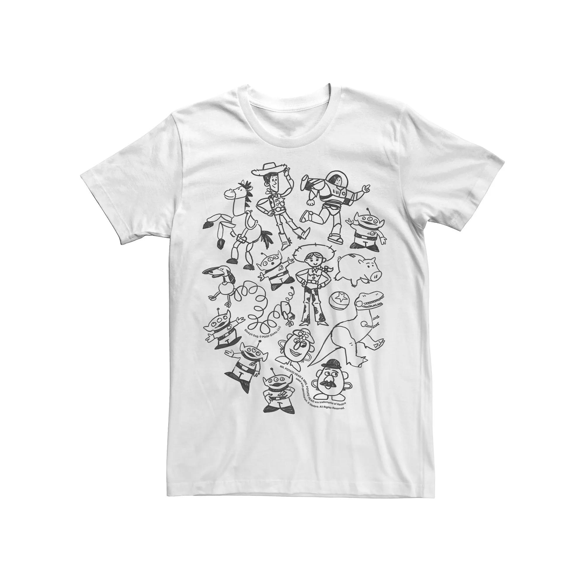 Disney / Pixar's Toy Story Men's Group Doodles Tee,  Product Image
