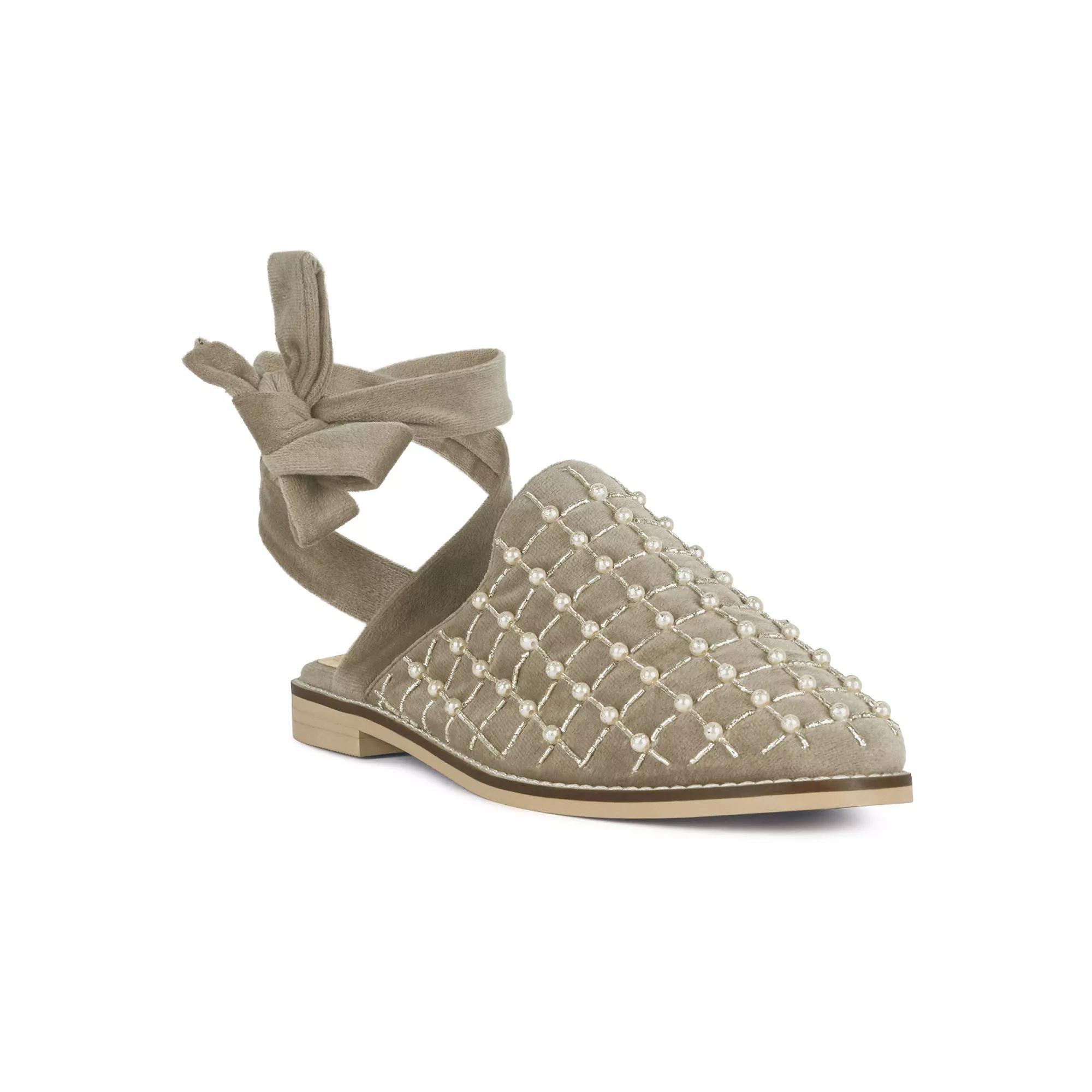 Rag & Co Asante Women's Velvet Mules, Size: 6, Brown Product Image