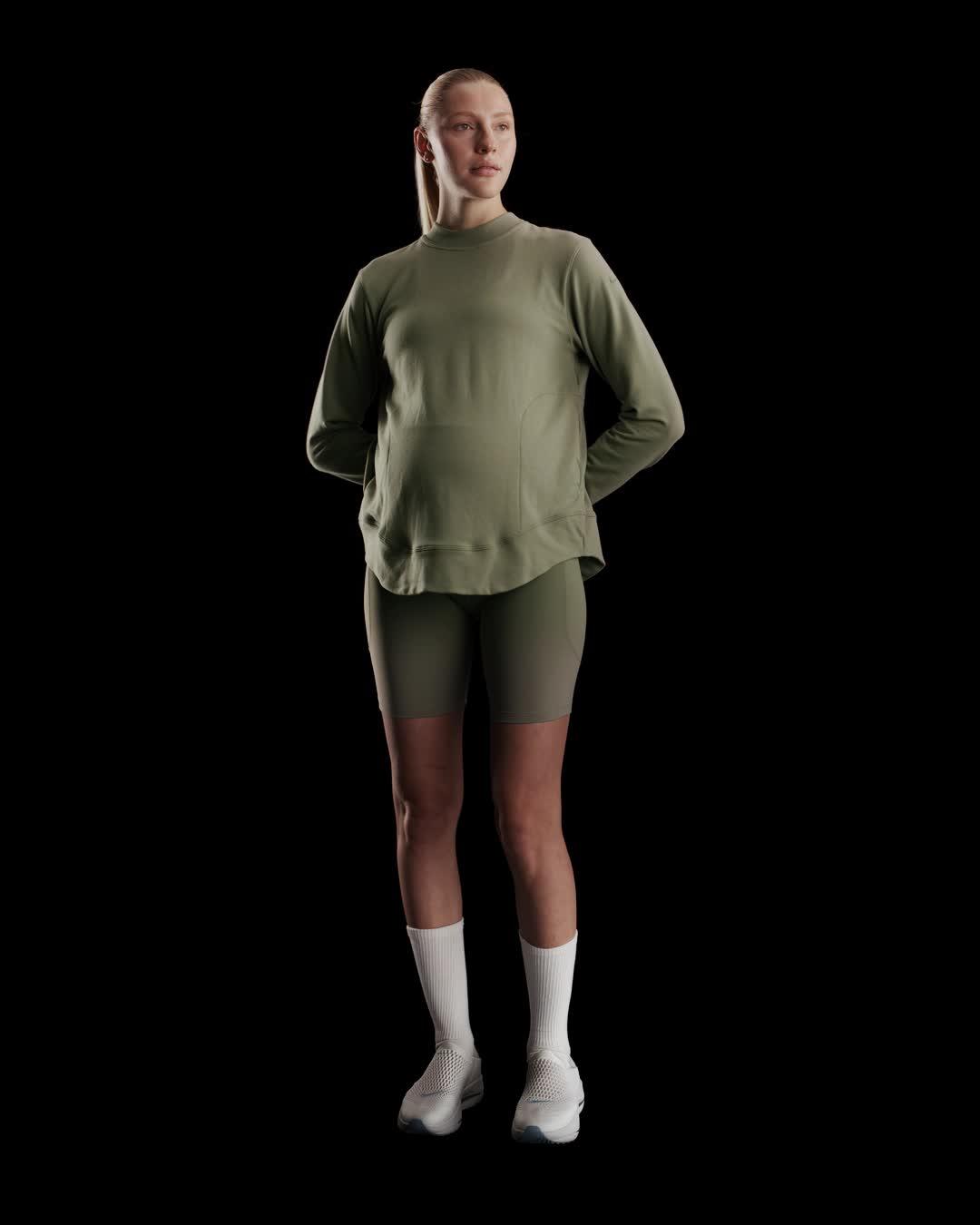 Nike Womens (M) One Reversible French Terry Pullover Top (Maternity) | FZ0452-010 Product Image