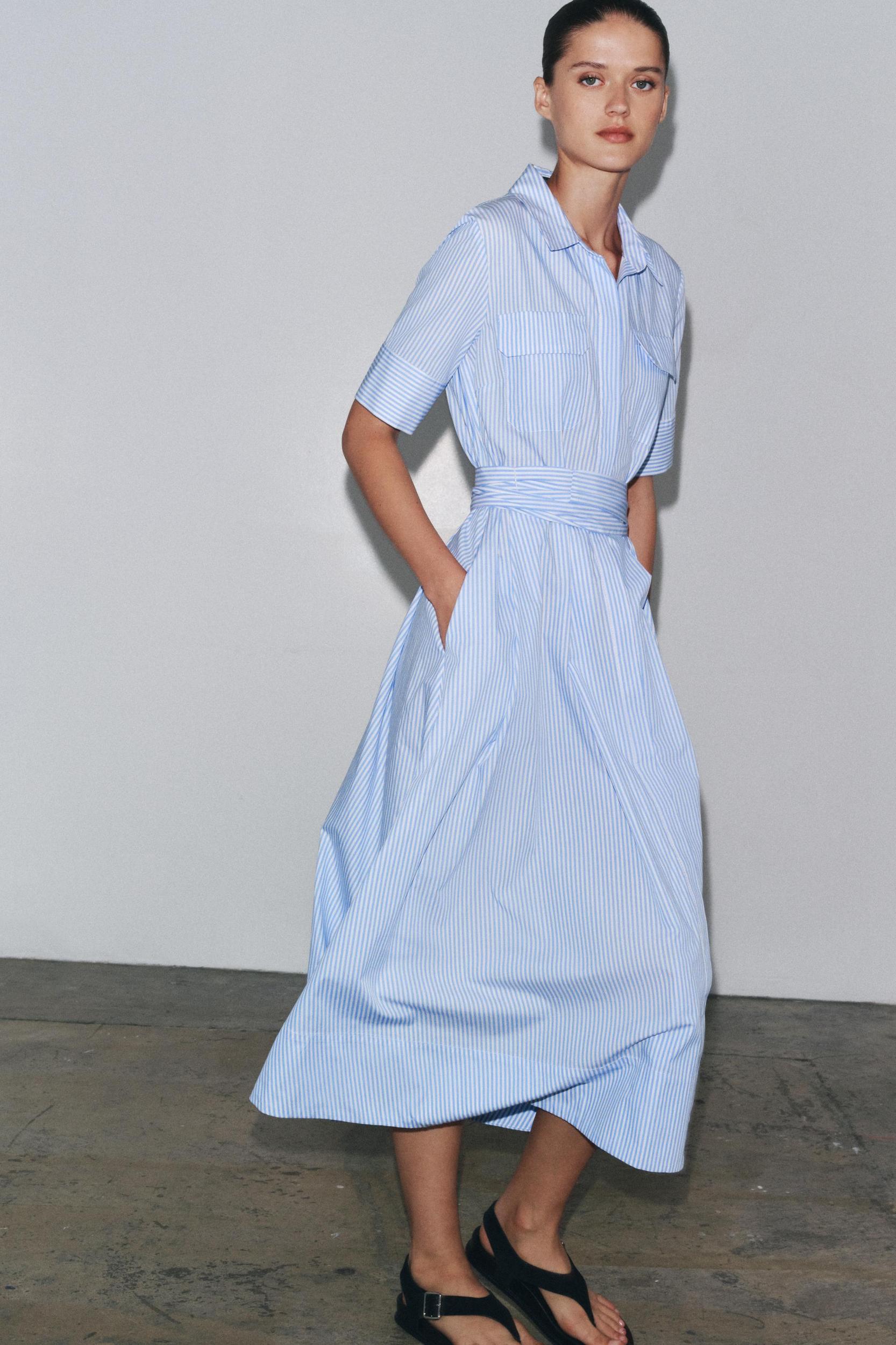 ZW COLLECTION POPLIN SHIRT DRESS Product Image