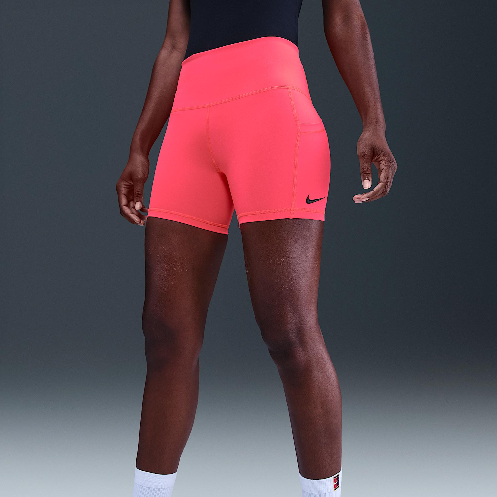 Nike Womens Court Dri-FIT Tennis Shorts with Pockets | FZ6677-491 Product Image