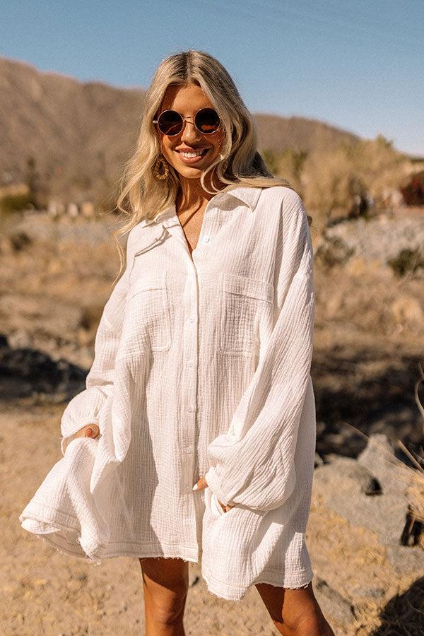 Standing On The Pier Button Up Top Product Image