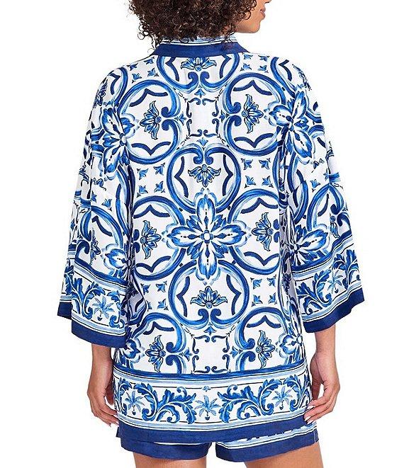 Tommy Bahama Terrazzo Tile Drawstring Tie Waist Pull-On Short Swim Cover-Up Product Image