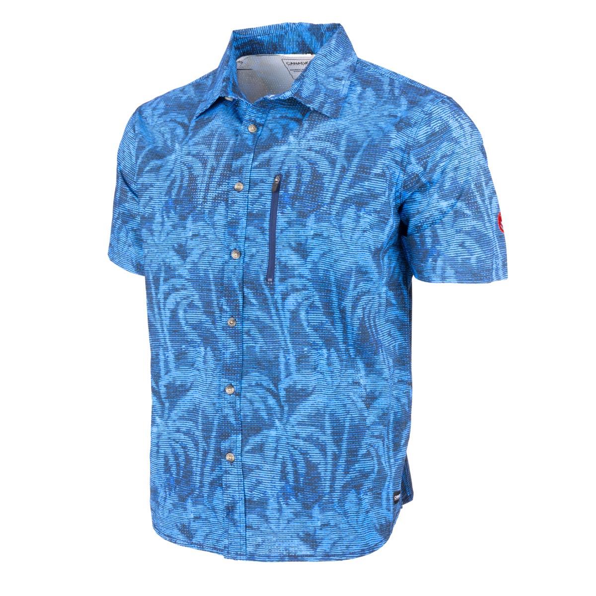 Canada Weather Gear Men's Perforated Button up Short Sleeve Shirt Product Image