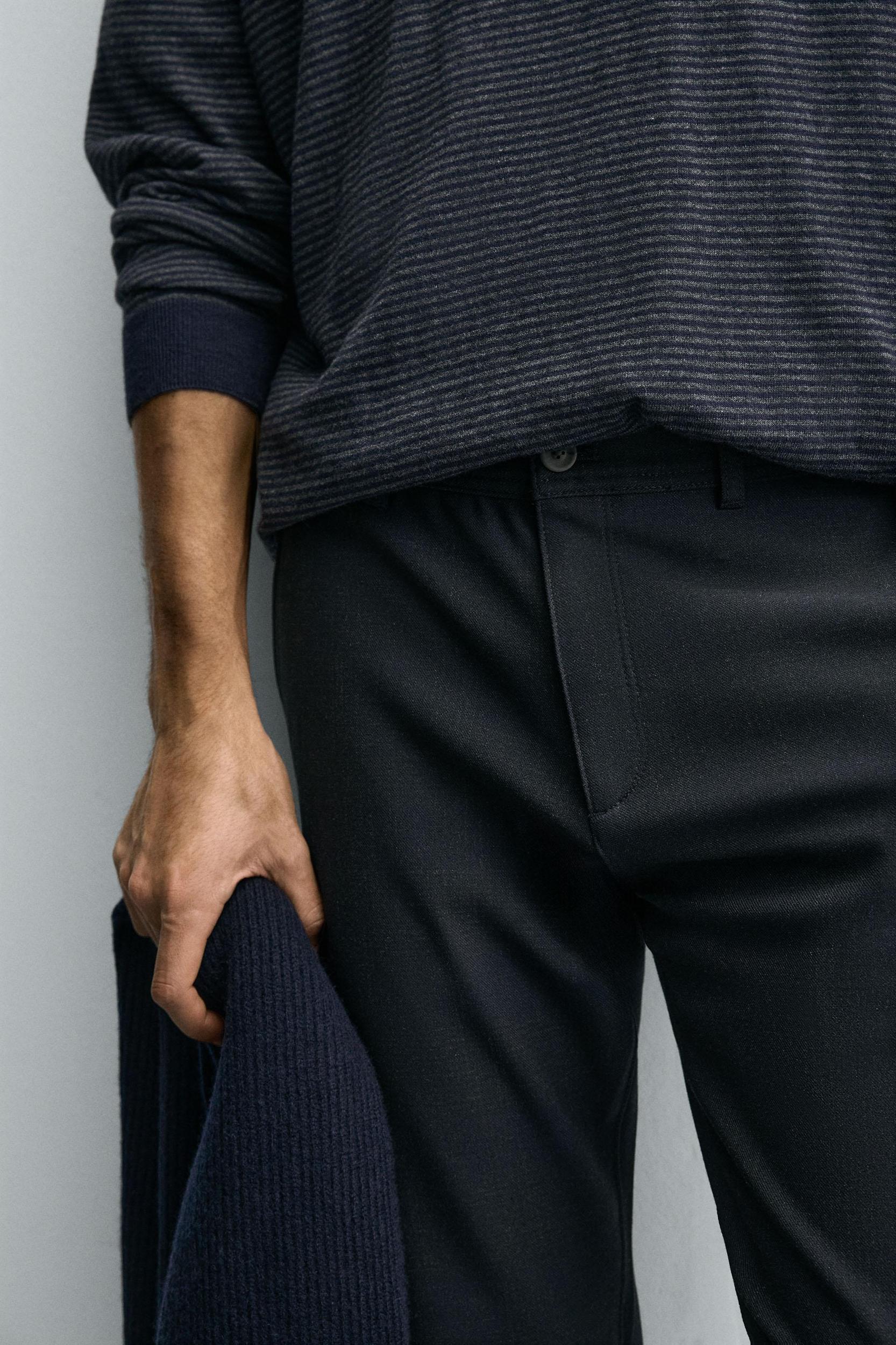 TEXTURED STRETCH CHINO PANTS Product Image