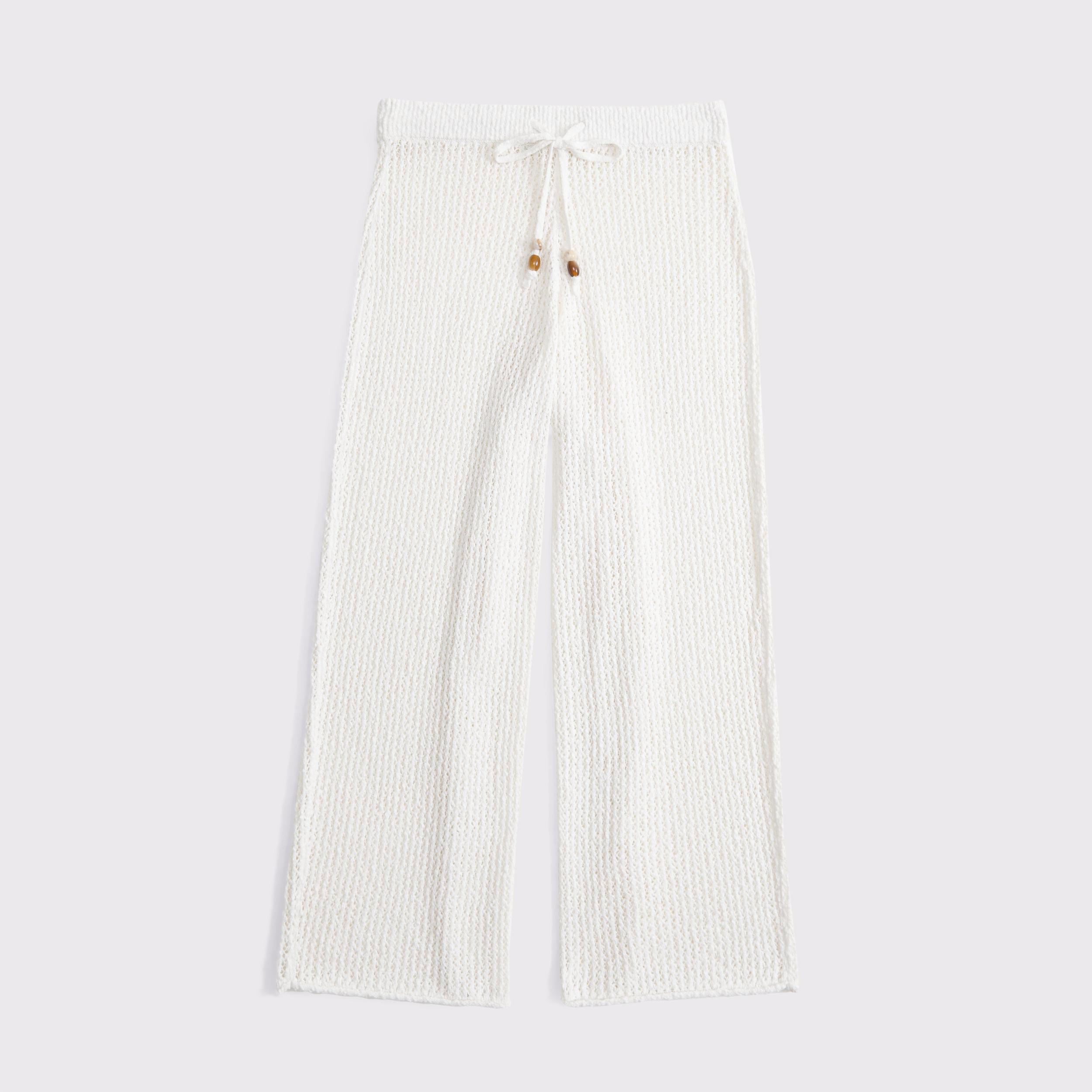 Mid Rise Crochet-Style Coverup Pant Product Image
