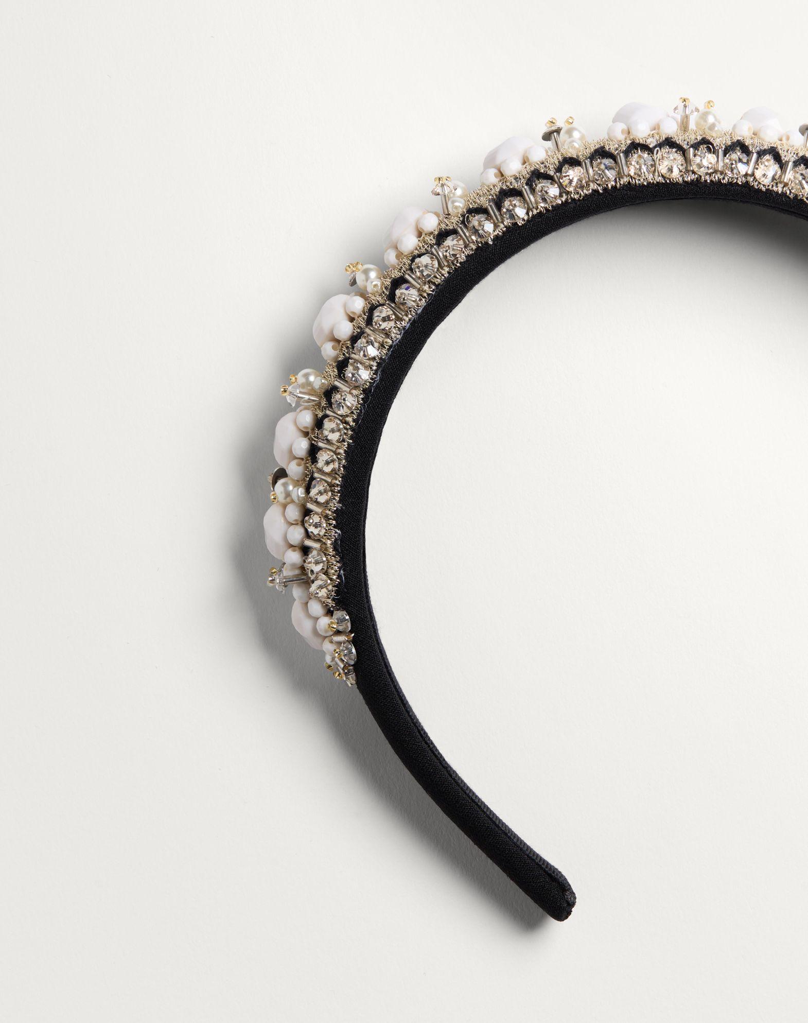 Valentino Wool And Silk Headband With Embroidery   Product Image