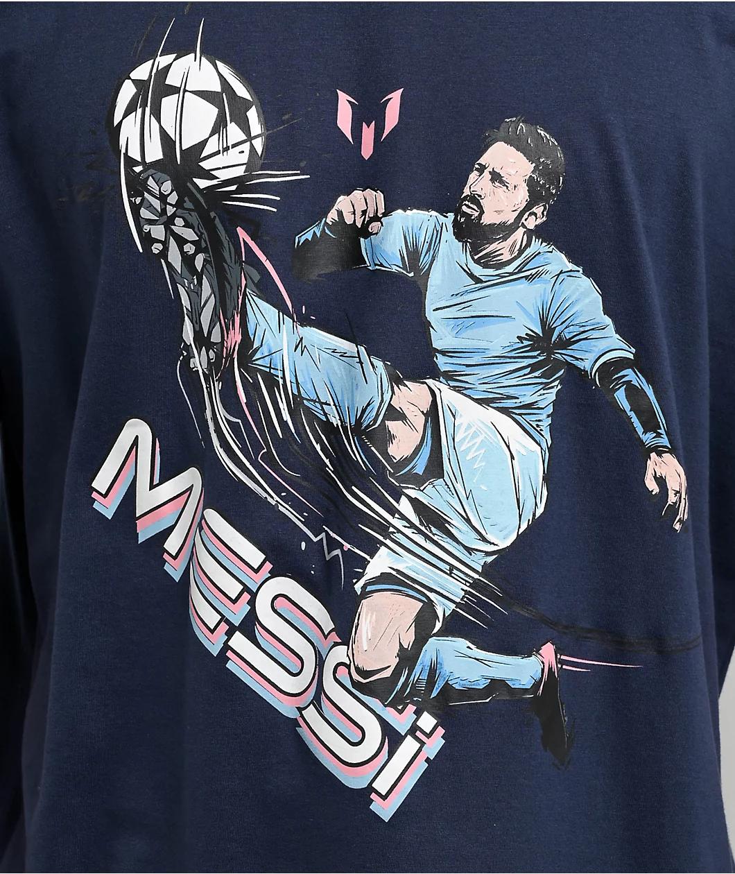 Messi Kick Navy T-Shirt Product Image
