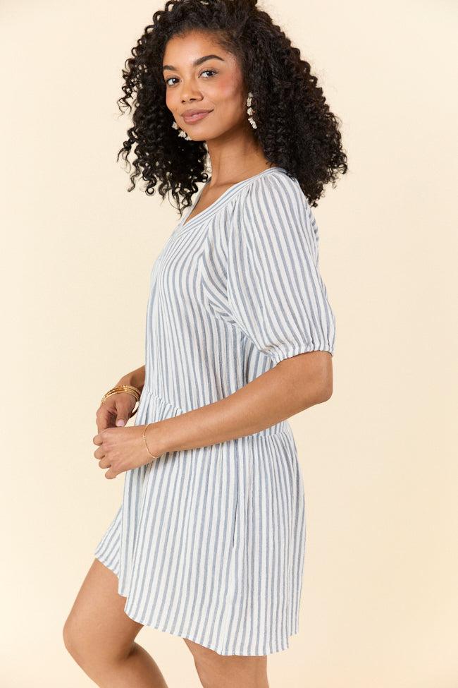 Sunlit Stripes Gauze Mini Dress DOORBUSTER Product Image