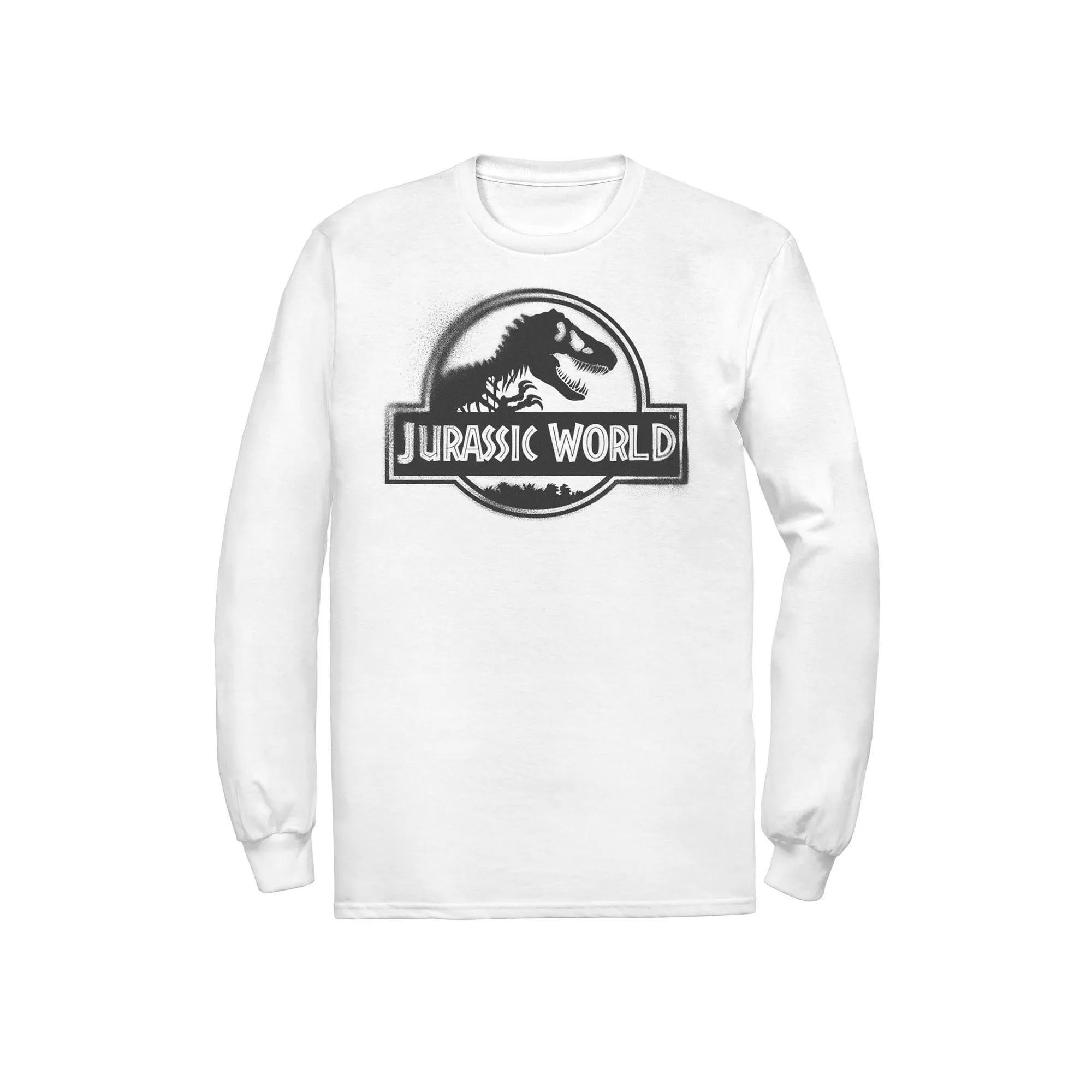 Men's Jurassic World Two Black Spray Paint Logo Tee,  Product Image