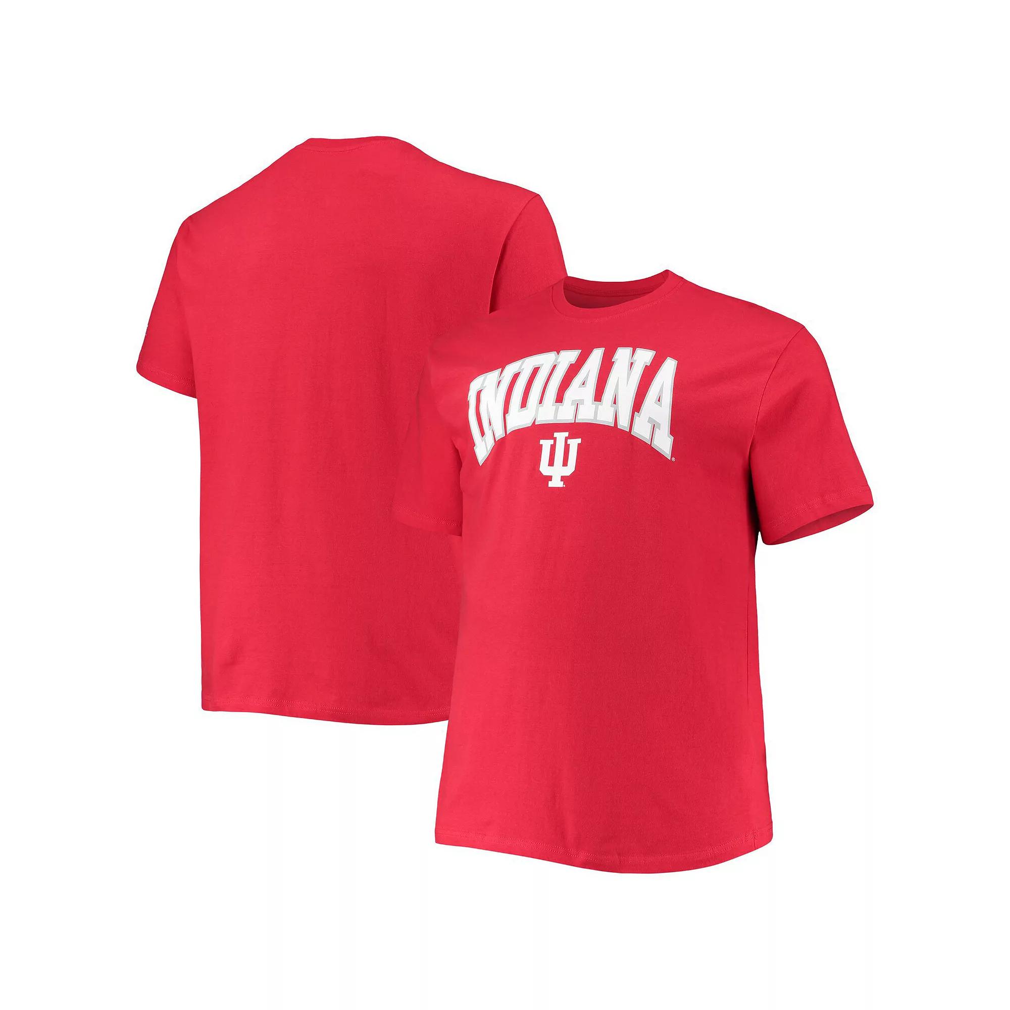 Men's Champion Crimson Indiana Hoosiers Big & Tall Arch Over Wordmark T-Shirt, Size: 5XB, Red Product Image